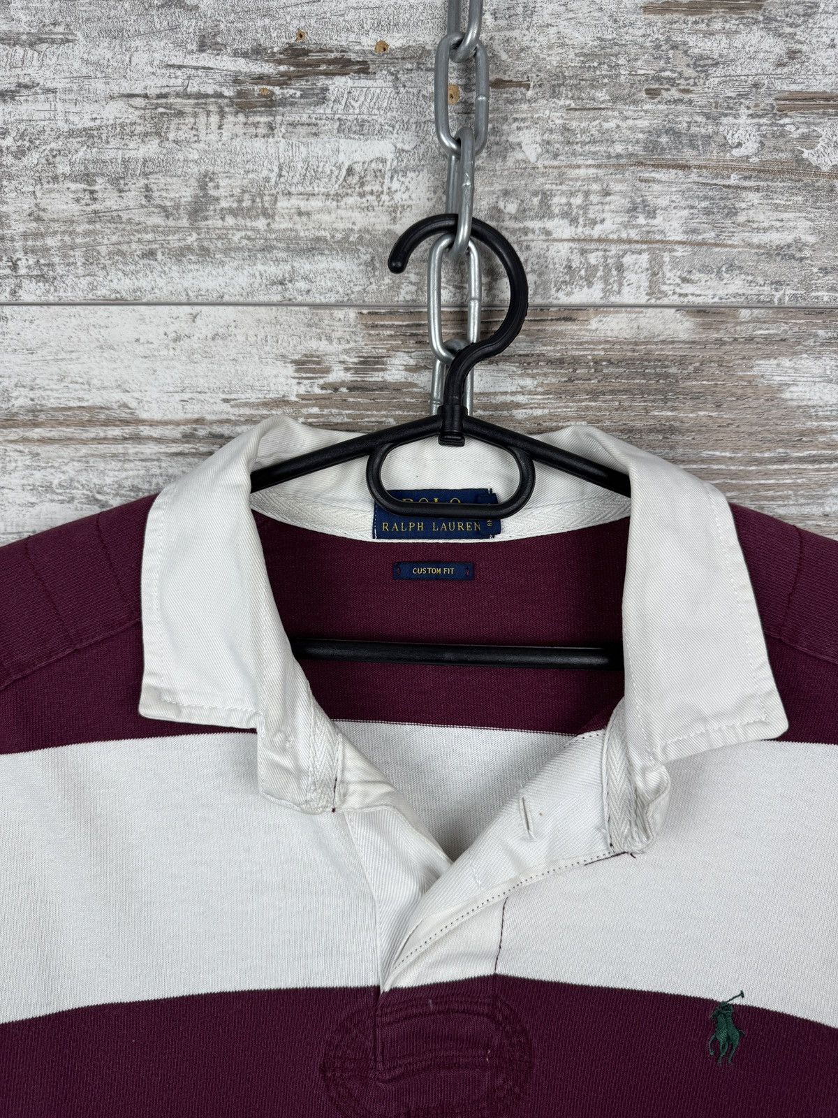 Polo Ralph Lauren Mens Vintage Polo Ralph Lauren rugby sweatshirt striped OG Size US L / EU 52-54 / 3 - 4 Thumbnail