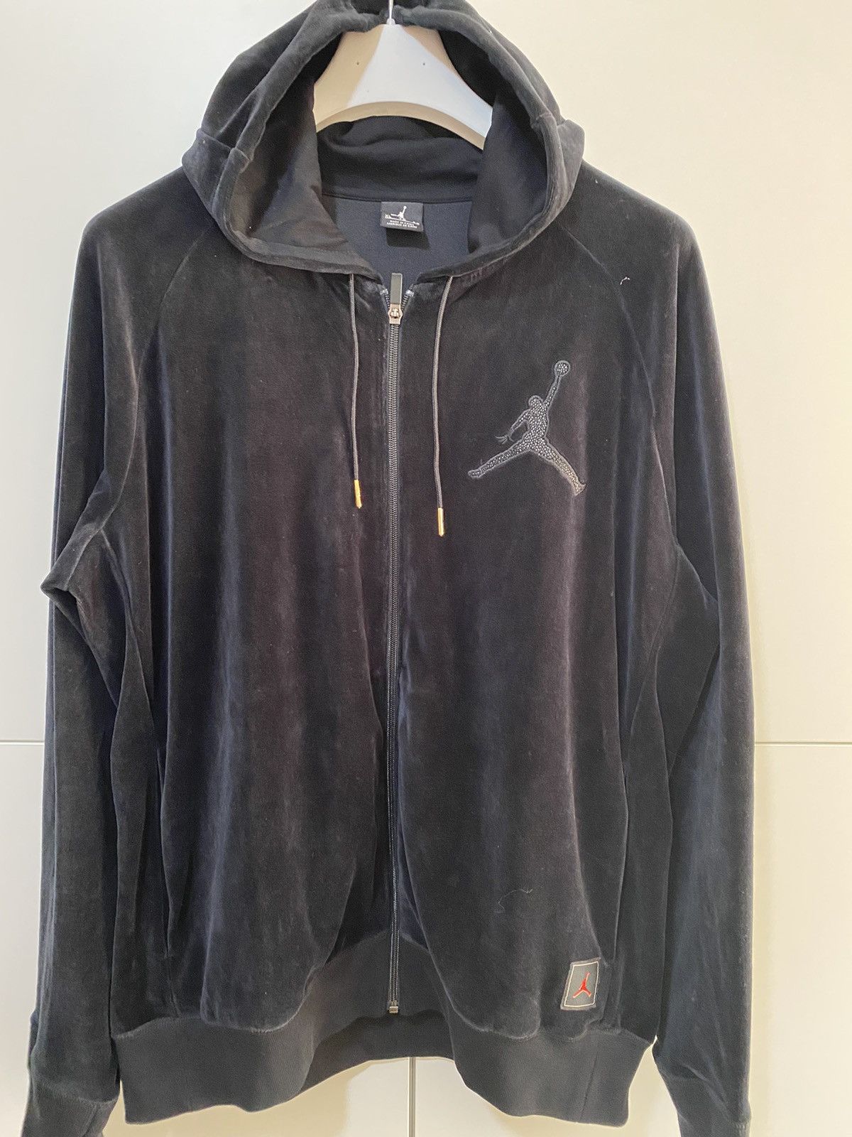 Jordan Brand Jordan X OVO Velour Tracksuit Sweatshirt, XL, black used, Size US XL / EU 56 / 4 - 2 Thumbnail