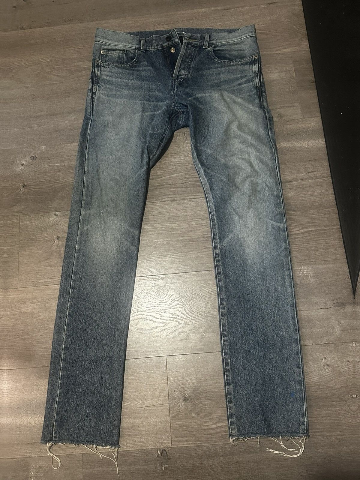 Saint Laurent Paris SS18 Saint Laurent Bandana Denim Pants