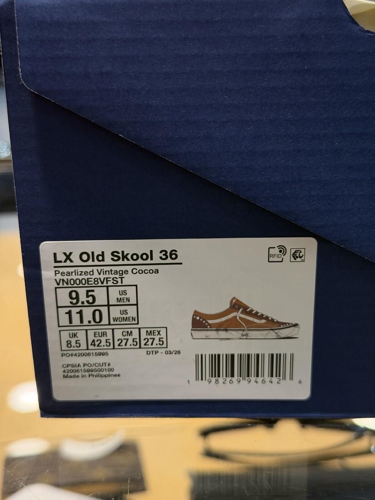 Vans Size 9.5M - Vans LX Old Skool 36 Pearlized Vintage Cocoa Size US 9.5 / EU 42-43 - 12 Thumbnail