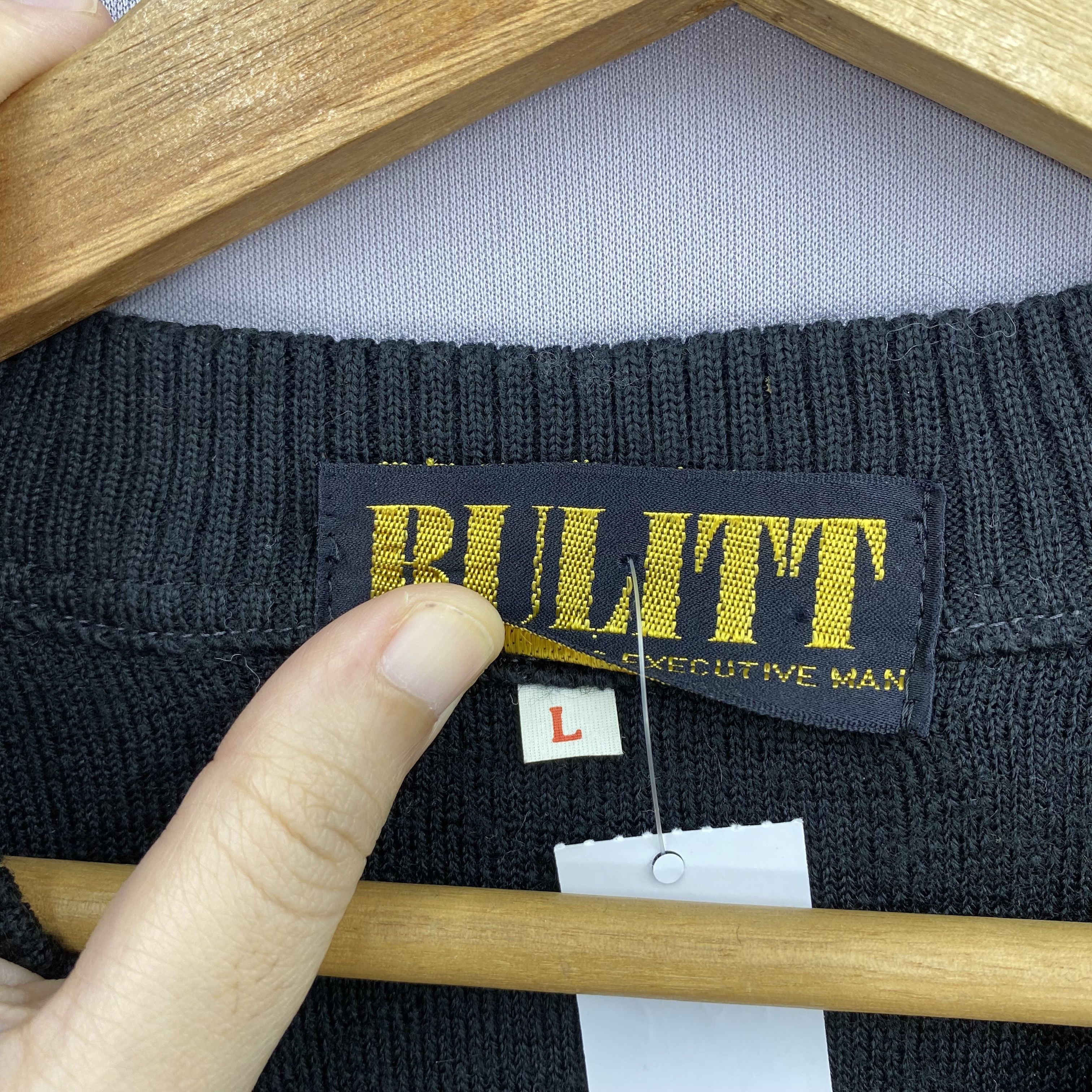 Japanese Brand Vintage Bulitt V-Neck Knit Sweatshirt Pullover Wool Jumper Size US S / EU 44-46 / 1 - 6 Thumbnail