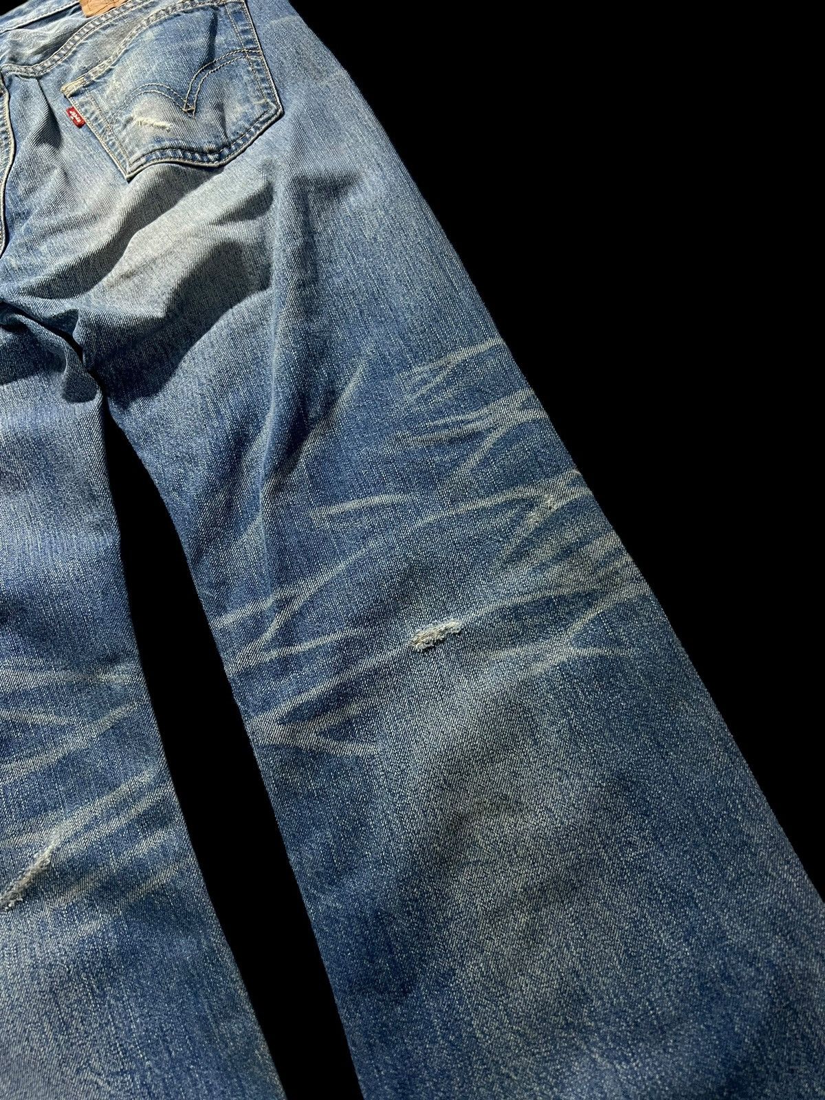 Levi's × Levi's Vintage Clothing 💥Rare💥Vintage 90’Levis 501 Kurt Corbain Distressed Jeans Size US 30 / EU 46 - 10 Thumbnail