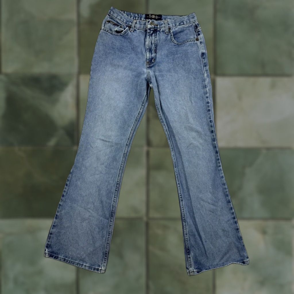 Vintage VINTAGE LEI Jeans Womens 9 Blue Bootcut Hipster Y2K 90s Flared Jeans Size 30" / US 8 / IT 44 - 1 Thumbnail