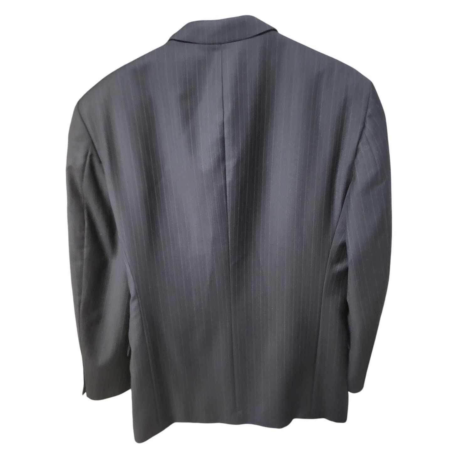 Jones New York Jones New York Men's Navy Pinstriped Wool Blazer - 42 R Size 42R - 2 Thumbnail