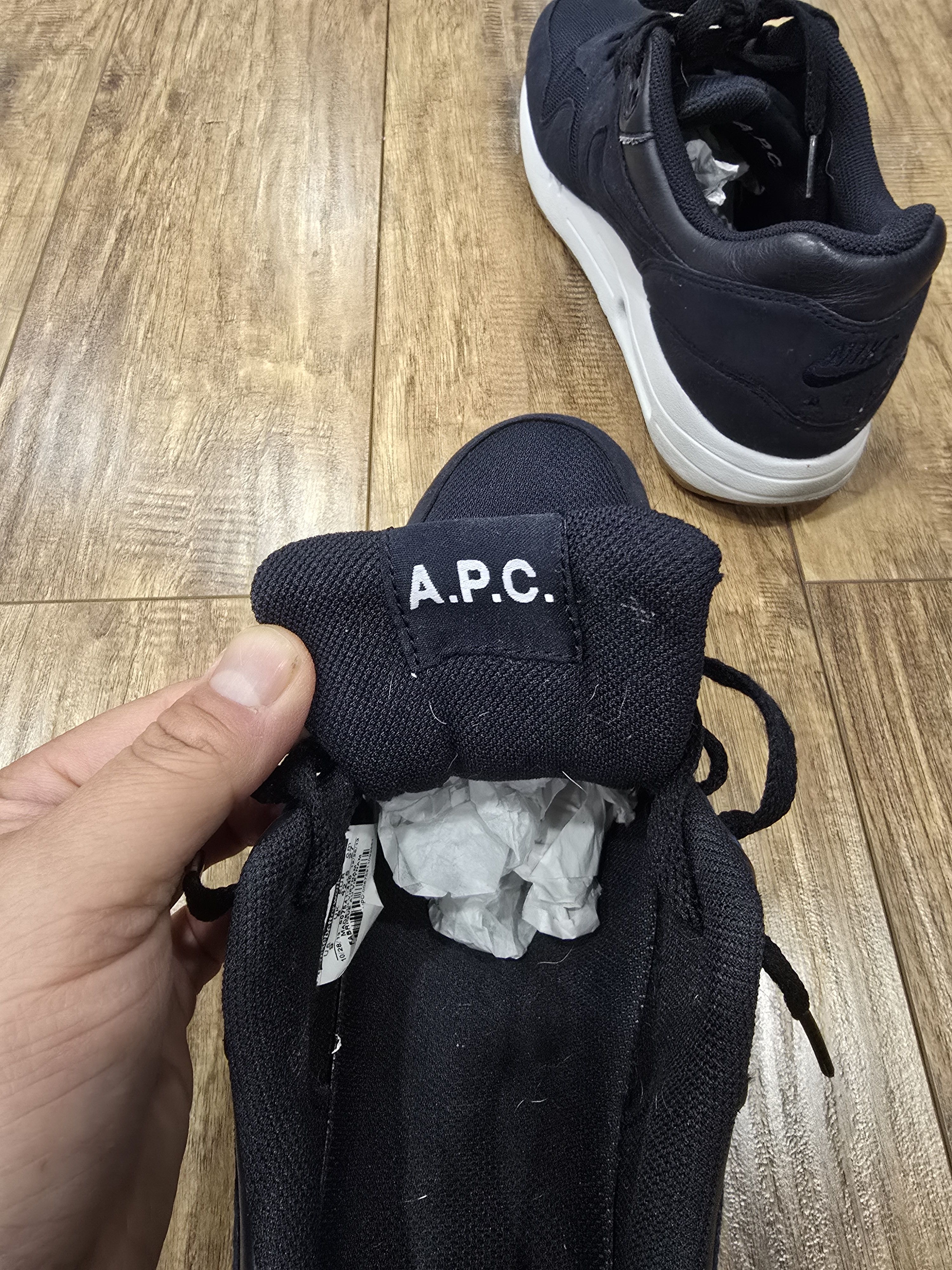 A.P.C. × Nike Nike Air Maxim 1 SP - APC Pitch Blue Size US 9 / EU 42 - 7 Thumbnail