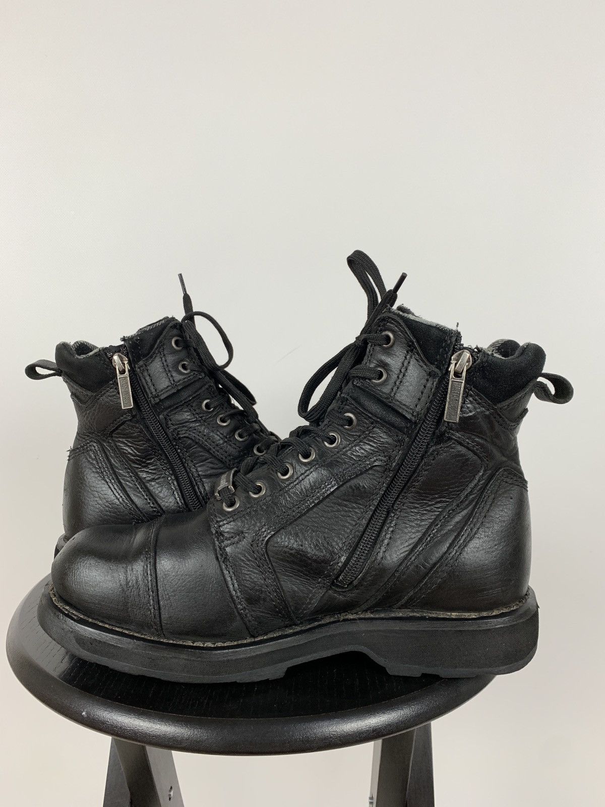 Harley Davidson Vintage Harley Davidson Black Leather Boots Size US 9 / EU 42 - 7 Thumbnail