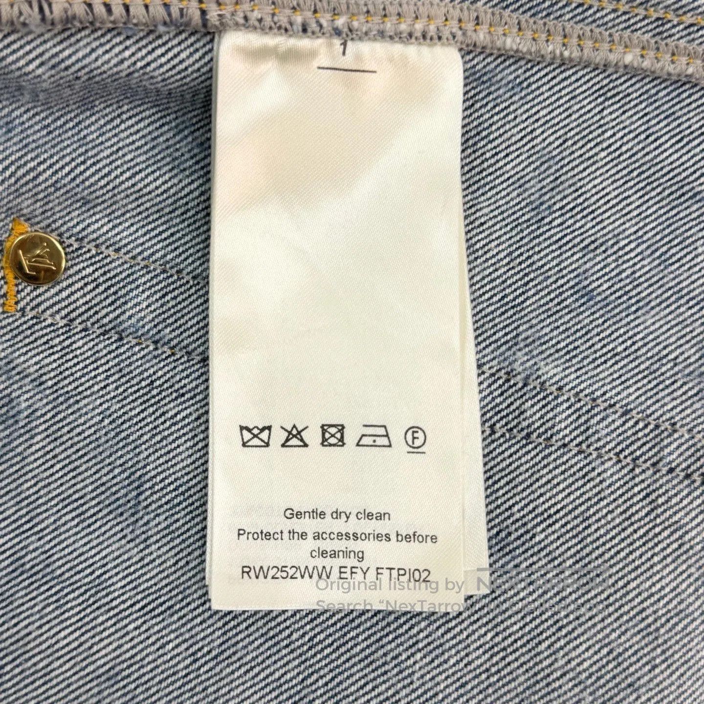 Louis Vuitton LV Blue Monogram Washed Jeans. Size US 38 / EU 54 - 6 Thumbnail