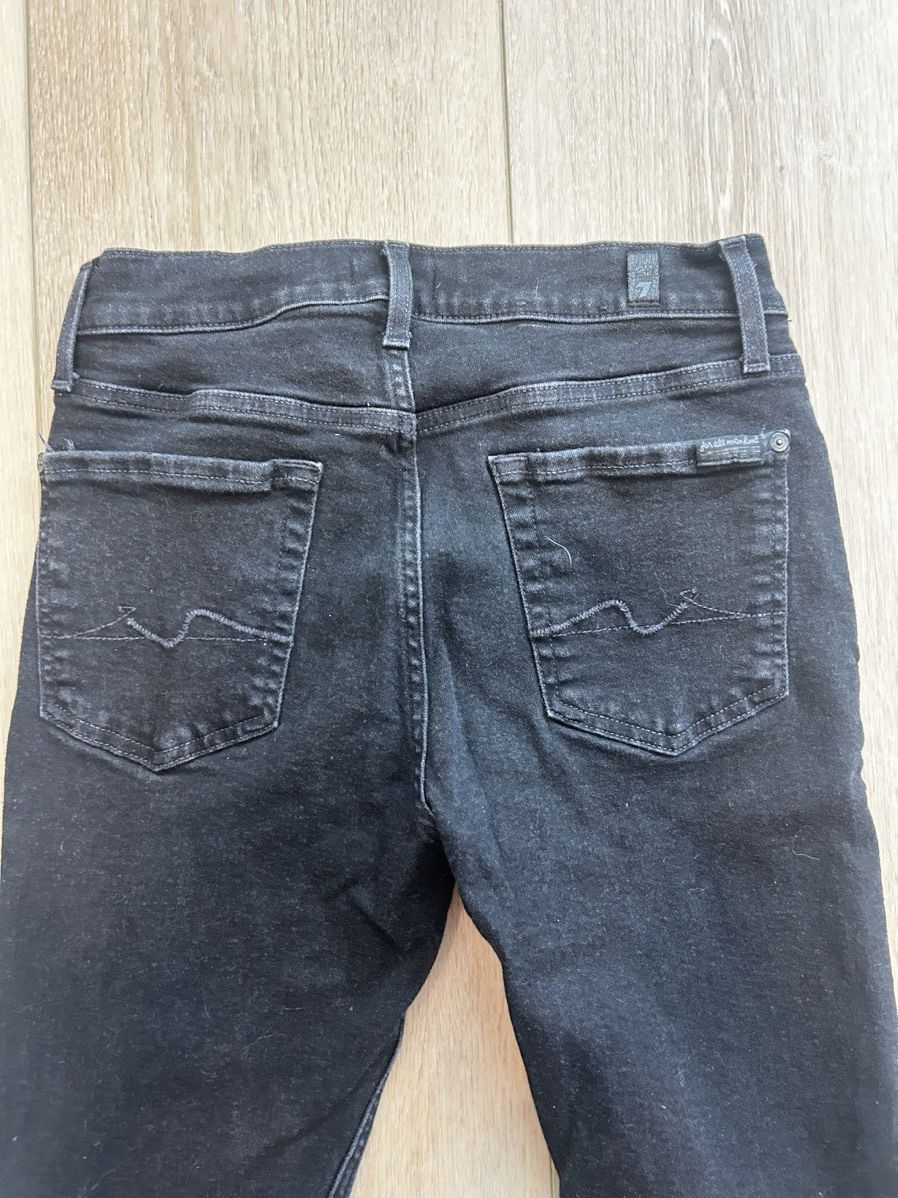 7 For All Mankind 7 For All Mankind Paxtyn Black Skinny Fit Jeans Size US 30 / EU 46 - 4 Thumbnail