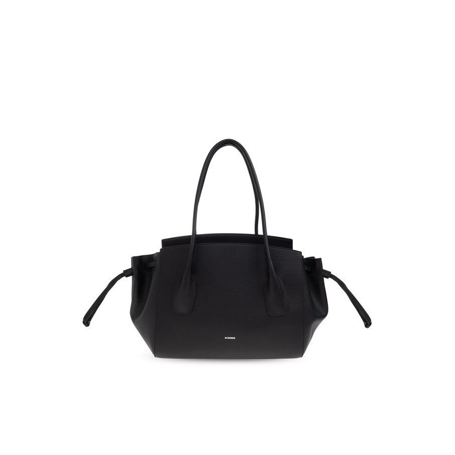 Jil Sander JIL SANDER Black Leather Shopper Shoulder Bag New & Authenti Size ONE SIZE - 1 Thumbnail