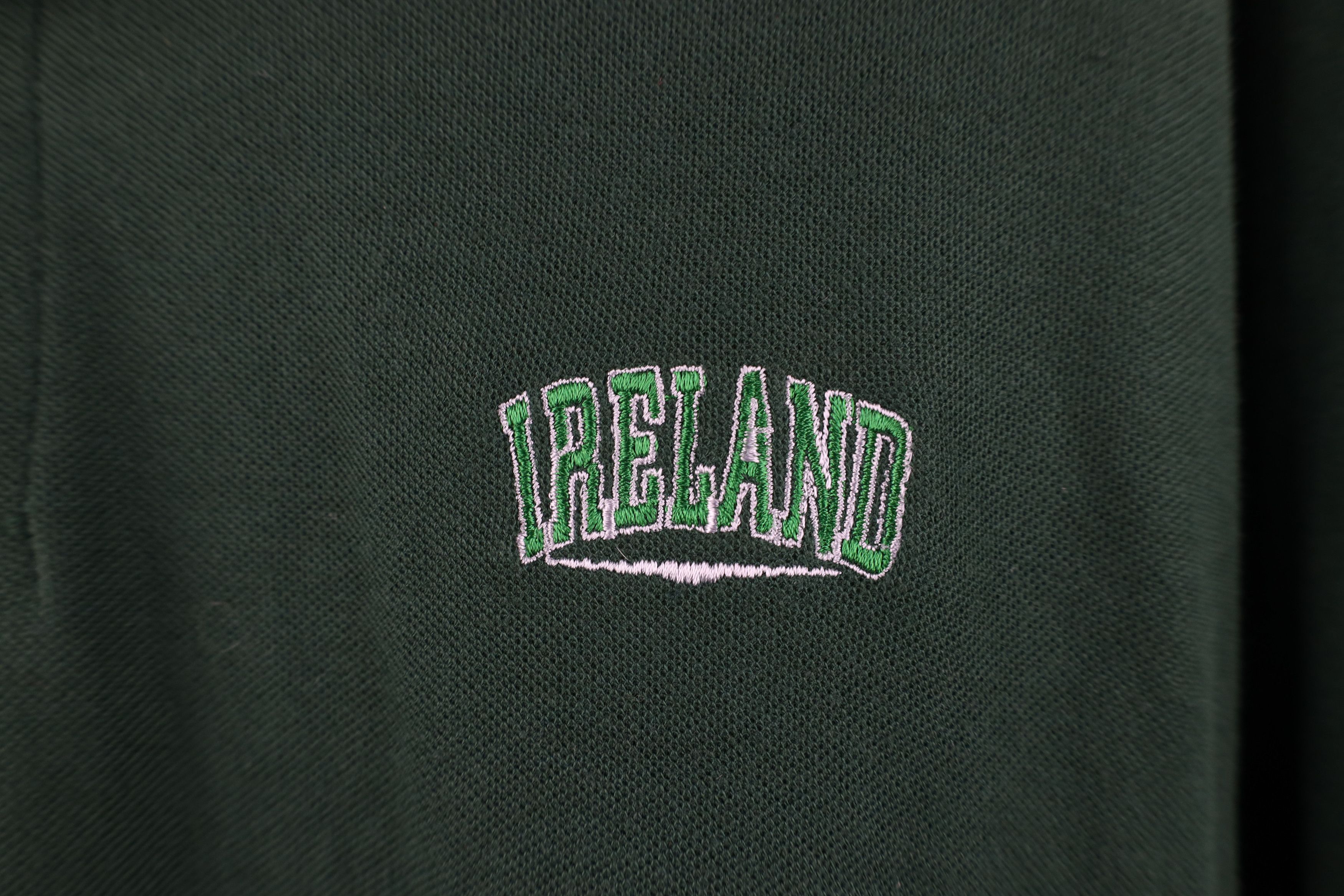 Vintage Vintage 90s Streetwear Spell Ireland Golf Polo Shirt Green Size US M / EU 48-50 / 2 - 4 Thumbnail
