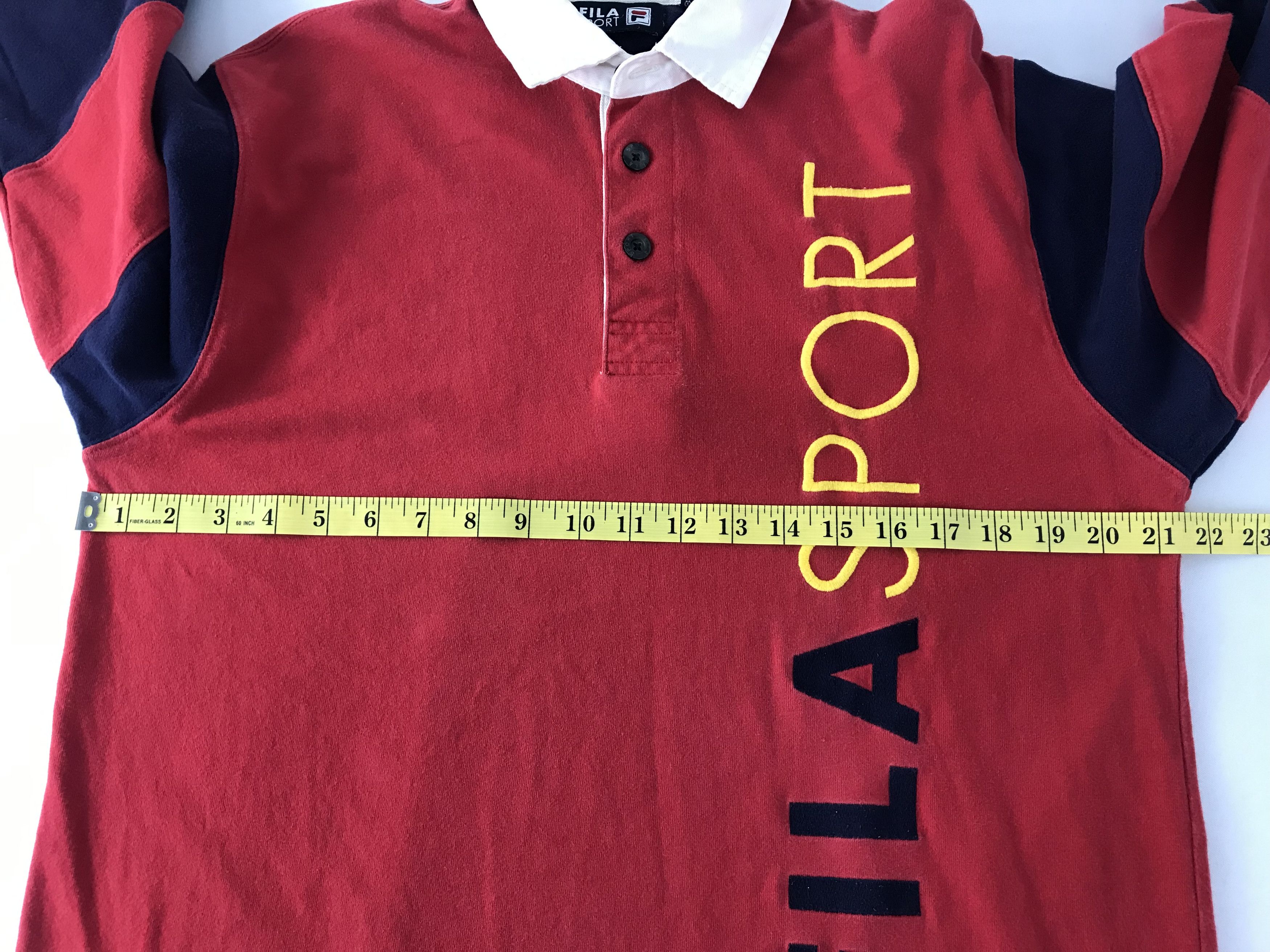 Fila Fila Sport Rugby Embroidery Logo Longsleeve Polo Size US L / EU 52-54 / 3 - 8 Thumbnail