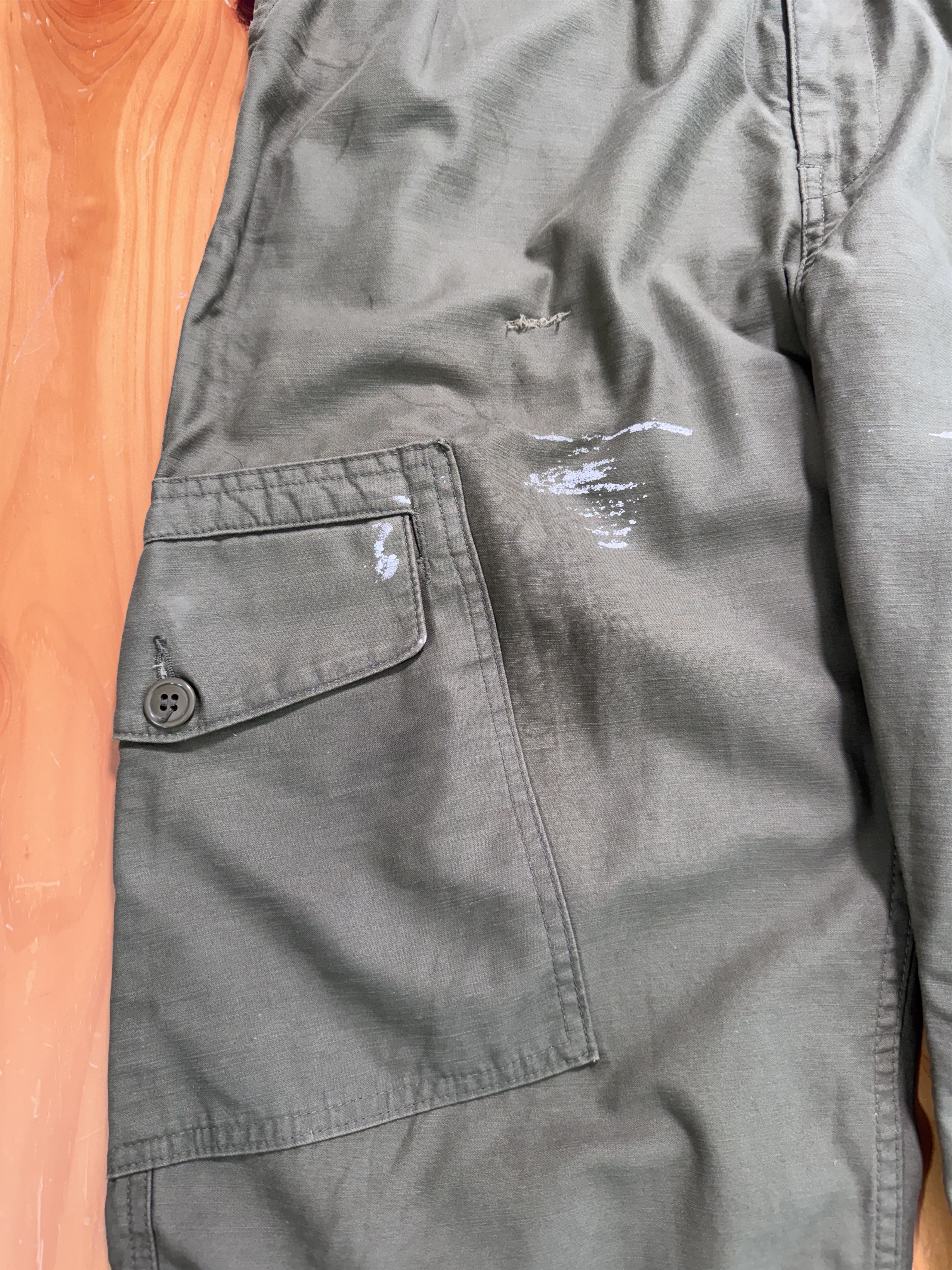 Junya Watanabe AD 2017 Cargo Paint Pants Size US 32 / EU 48 - 2 Thumbnail