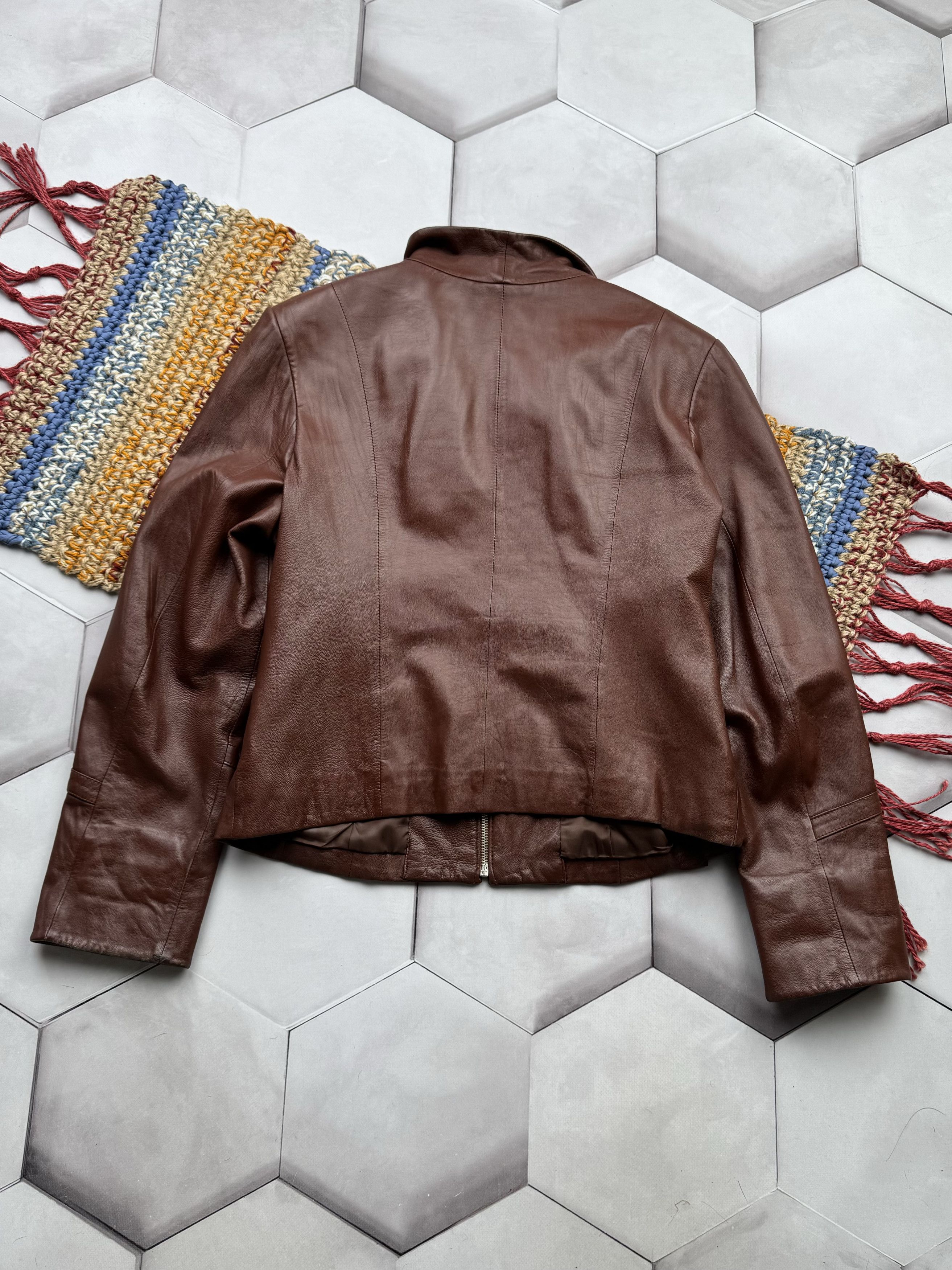 Japanese Brand Vintage Leather Jacket (E4) Size M / US 6-8 / IT 42-44 - 9 Thumbnail