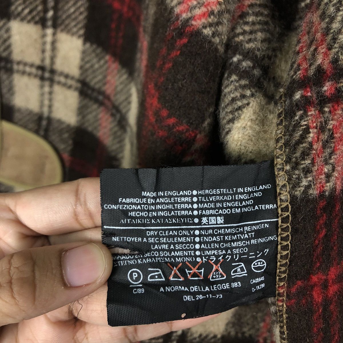 Vintage 🔥Vintage Duffle Wool Jacket Gloverall Blanket Tartan Check Size US M / EU 48-50 / 2 - 18 Thumbnail