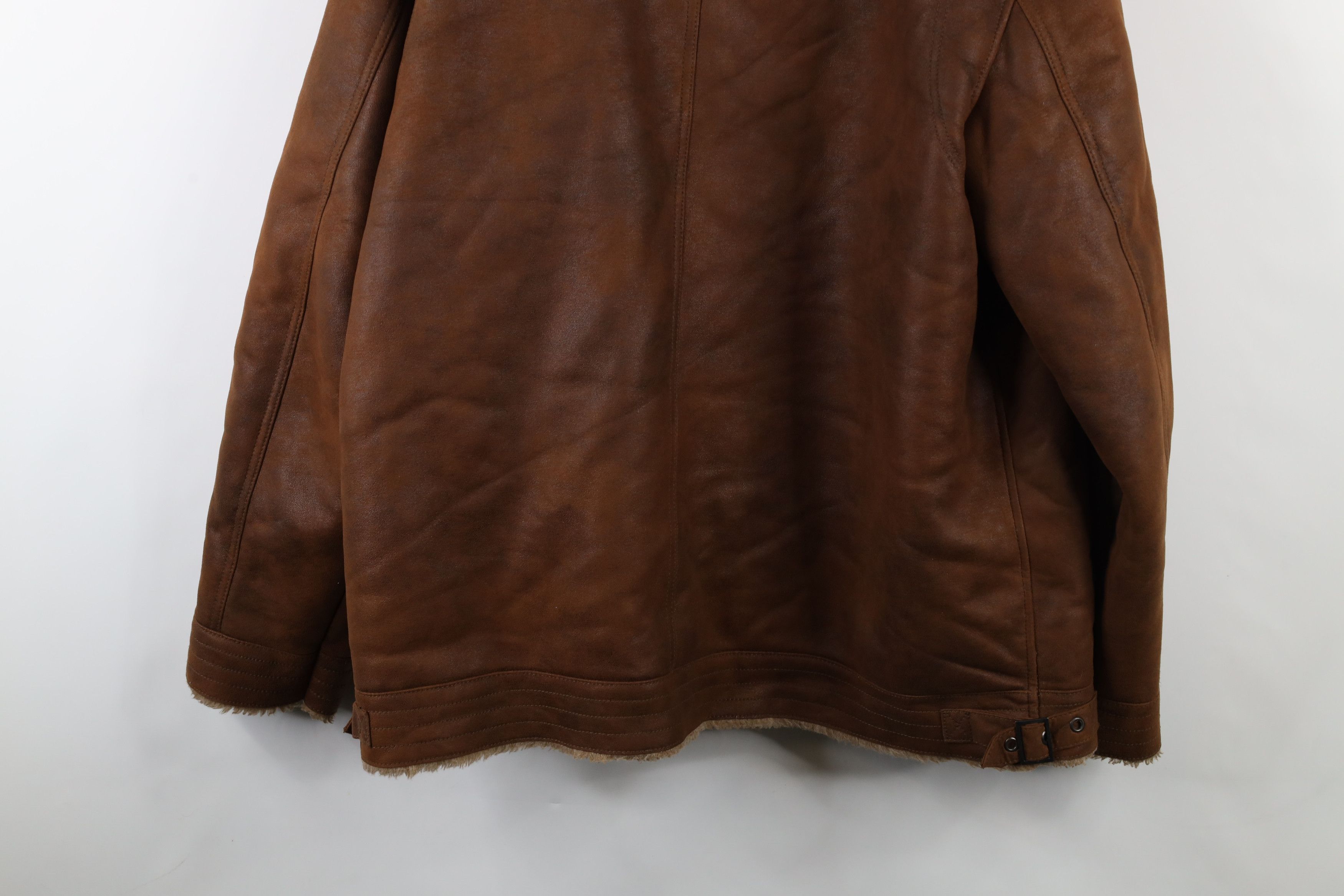 Johnston & Murphy × Vintage Vintage Johnston & Murphy Military B3 Bomber Jacket Brown Size US XXL / EU 58 / 5 - 15 Thumbnail