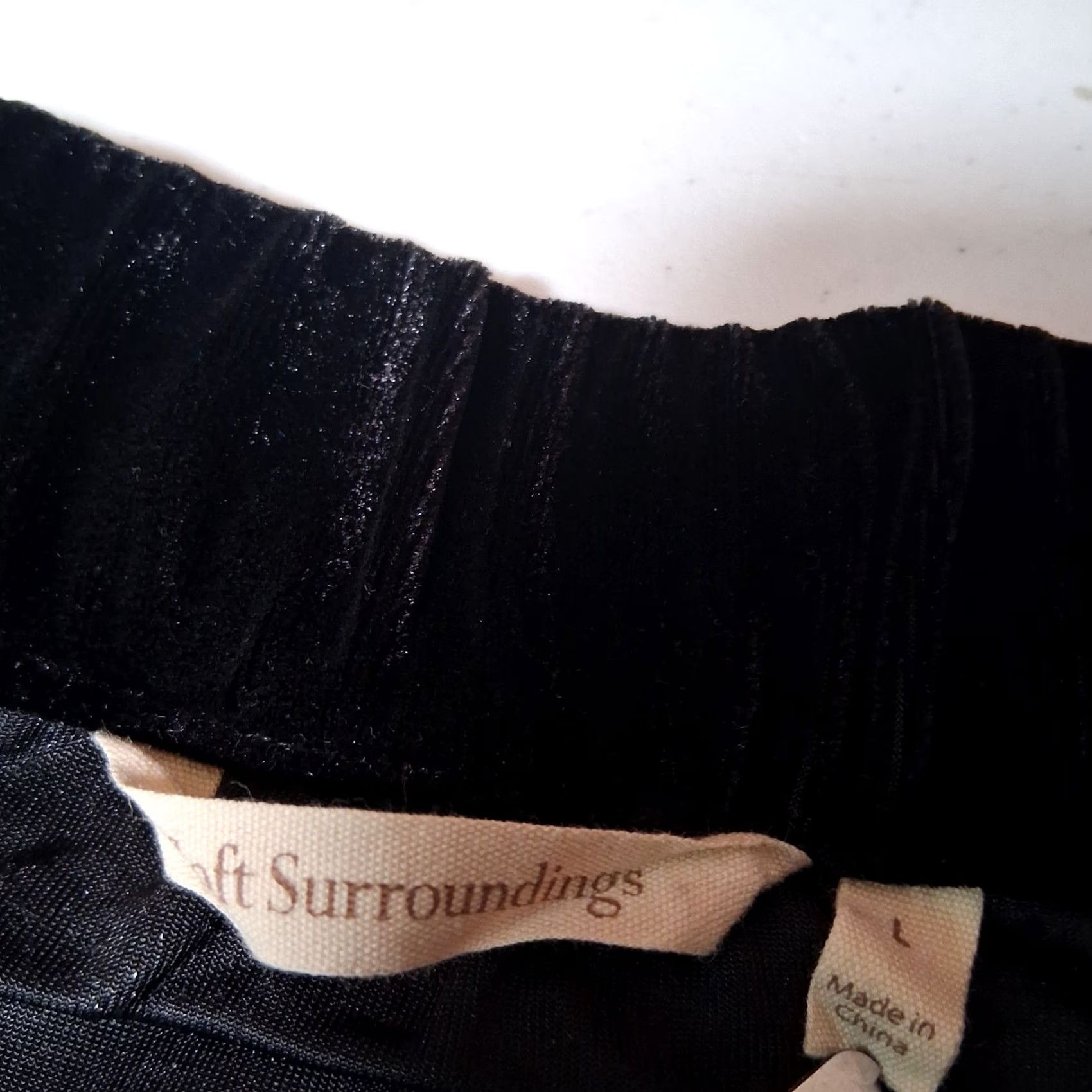 Soft Surroundings VINTAGE Soft Surroundings Skirt Large Long Black Velour Maxi Whimsigoth Dark Fairy Size 36" / US 14 / IT 50 - 5 Thumbnail