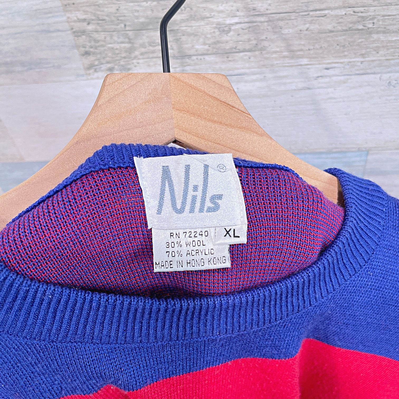 Flying Coffin NILS Vintage 90s Wool Ski Lodge Sweater Mens XL Size US XL / EU 56 / 4 - 6 Thumbnail