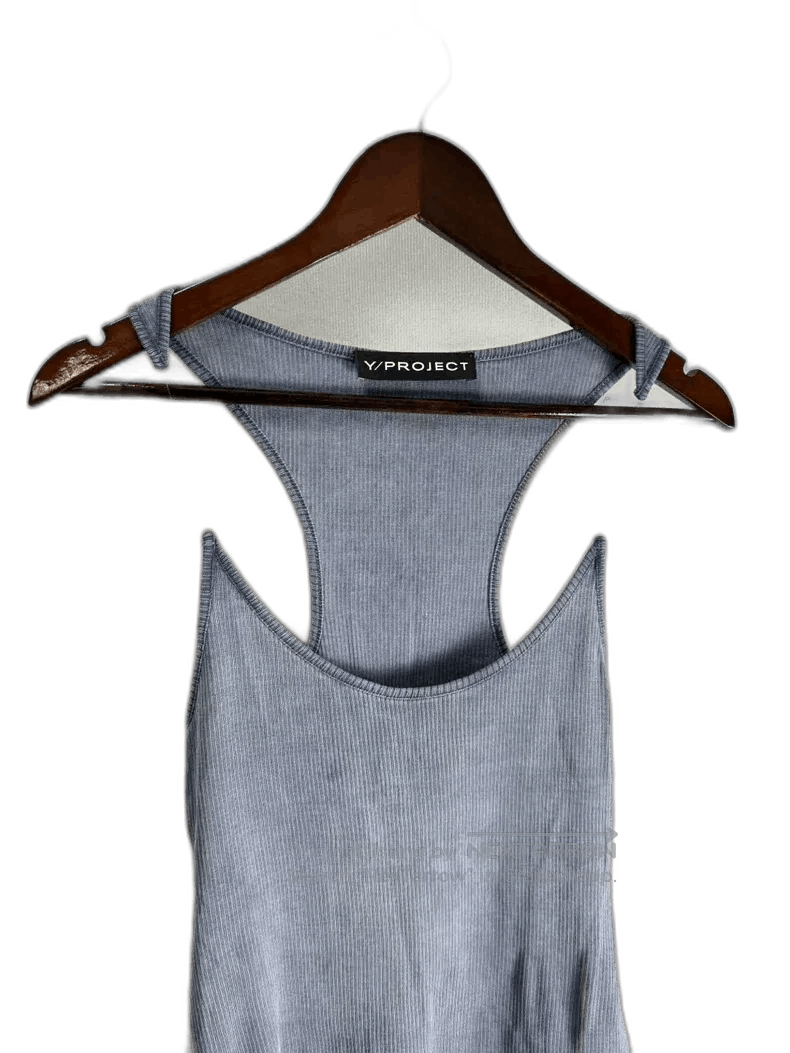 Y/Project Y-Project Blue Invisible Strap Top Size M. Size M / US 6-8 / IT 42-44 - 1 Thumbnail