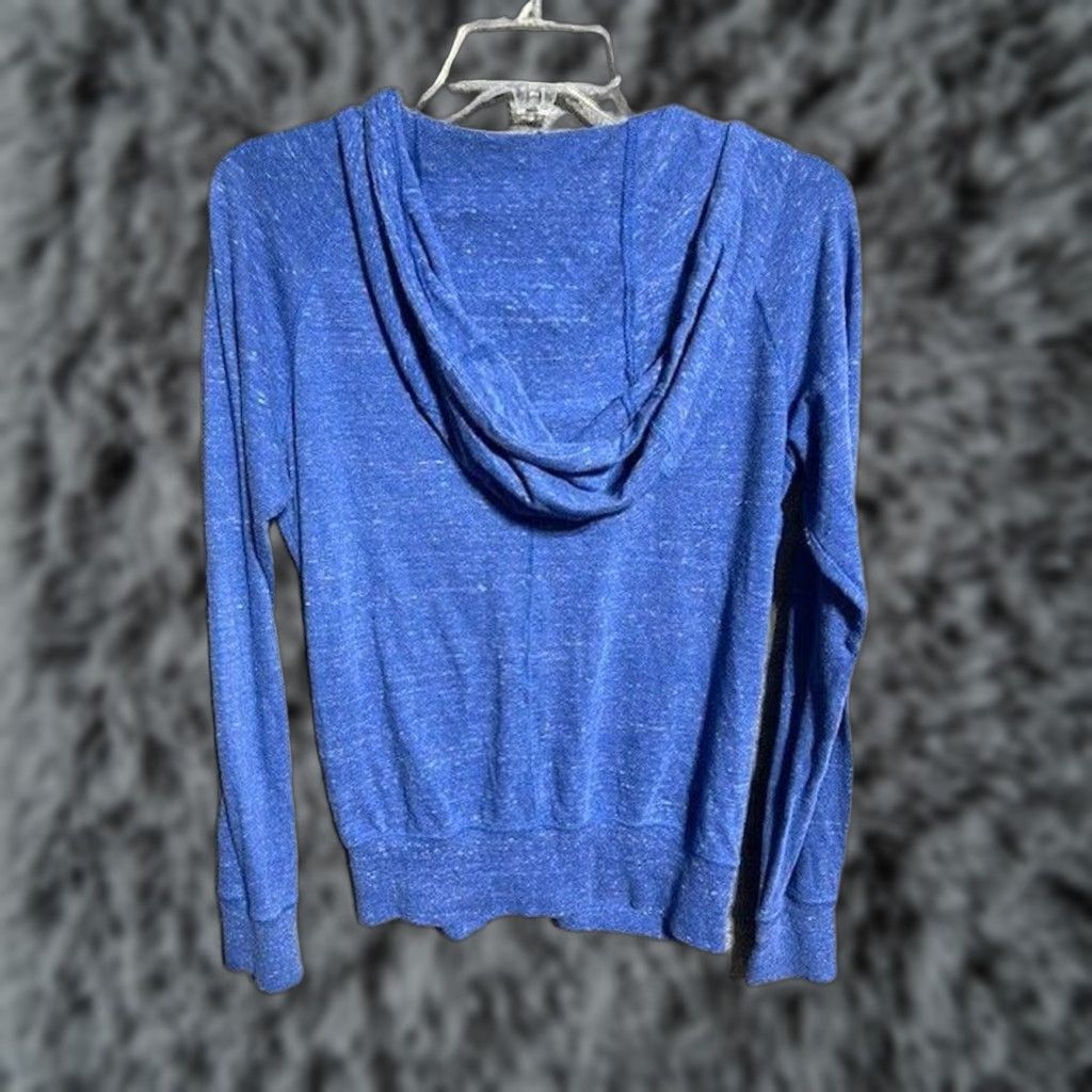 Nike VINTAGE Nike Hoodie XS Just Do It Retro Sportswear Athleisure Lightweight Layering Women Full Zip Blue Size XS / US 0-2 / IT 36-38 - 1 Thumbnail