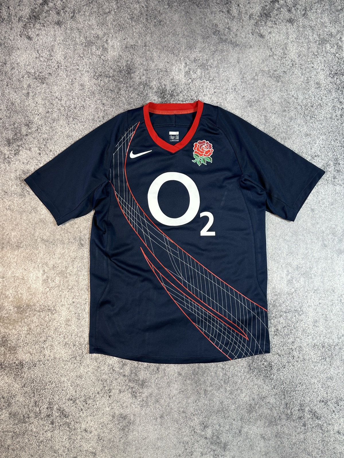 Nike × Vintage vintage Nike England O2 Rugby Streetwear rare Jersey VTg M Size US M / EU 48-50 / 2 - 1 Thumbnail
