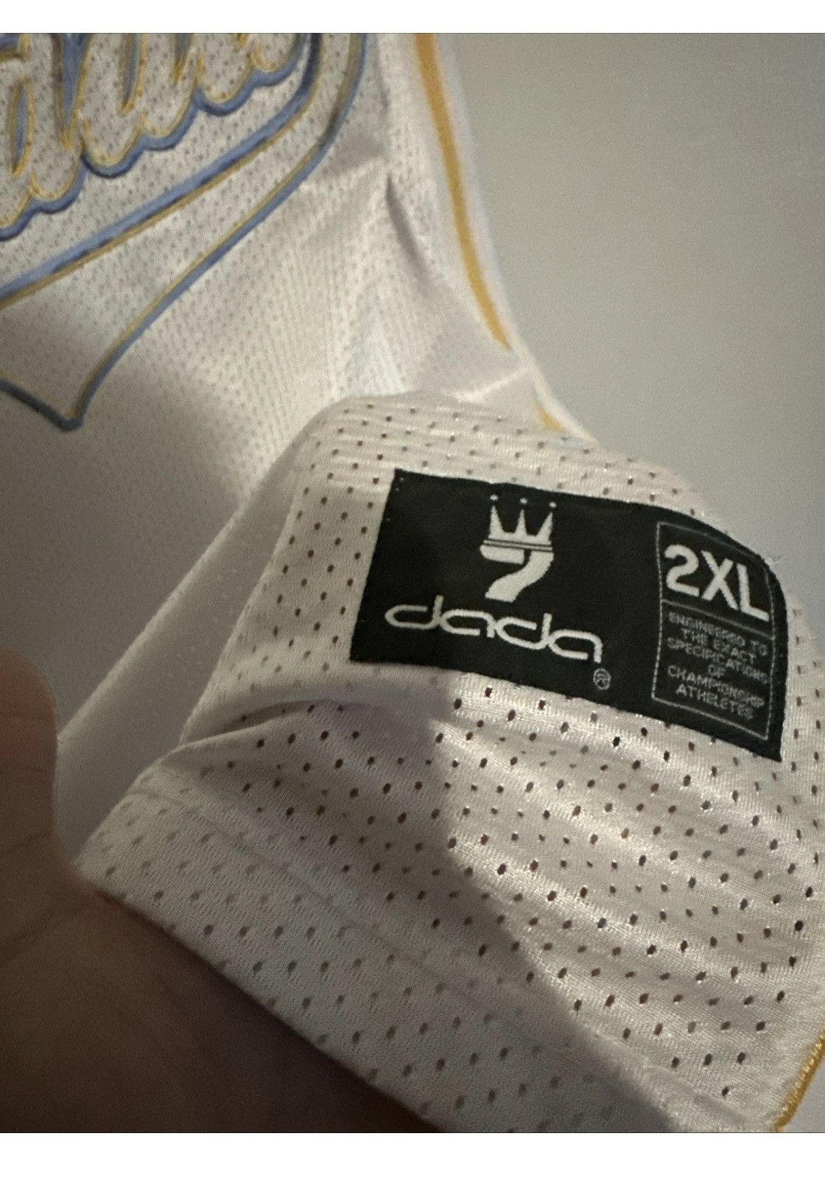 Vintage Men’s Y2K Dada Supreme Basketball Jersey White Very Rare Size US XXL / EU 58 / 5 - 2 Thumbnail