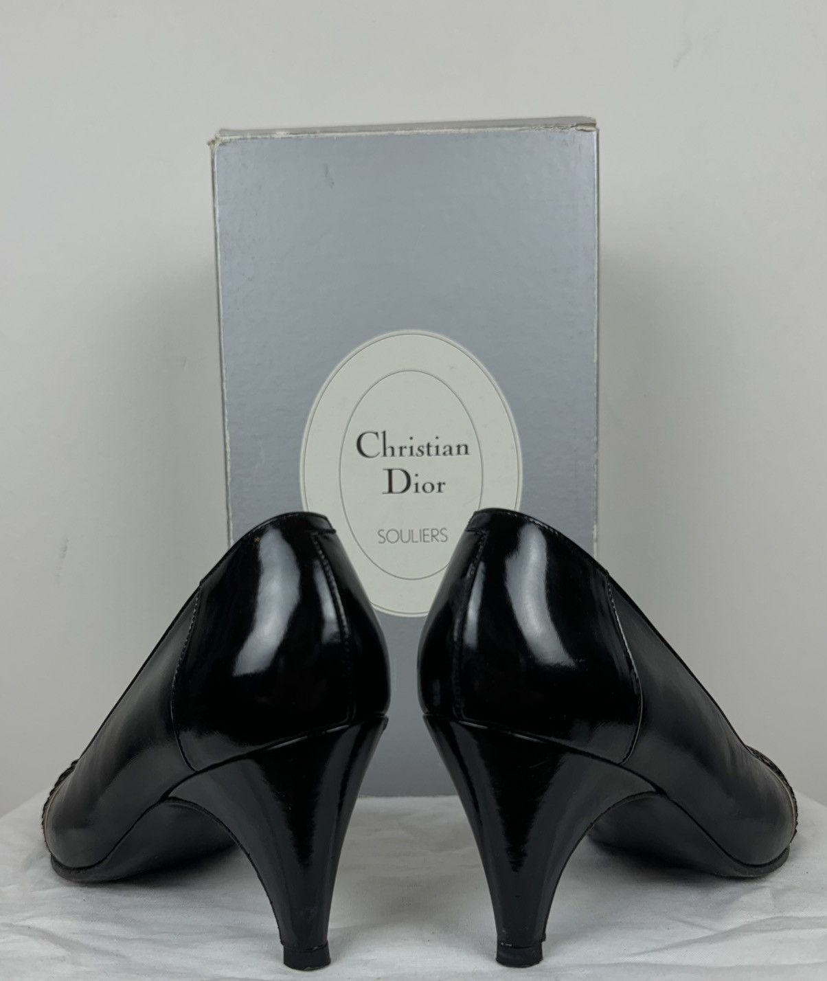 Christian Dior Monsieur Vintage heels Christina Dior original luxury rare item Size US 5.5 / IT 35.5 - 2 Thumbnail