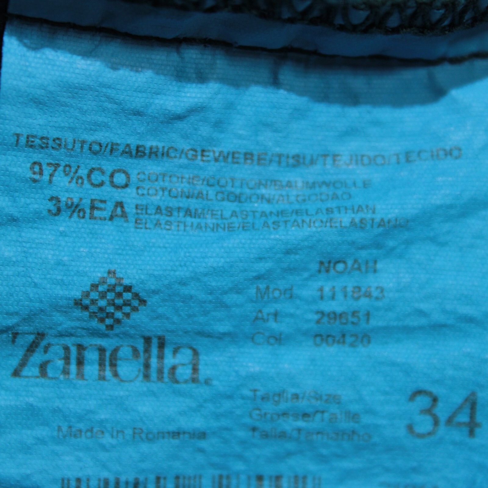 Zanella Zanella New with tags Chino Size 34 US In Blue Size US 34 / EU 50 - 4 Thumbnail