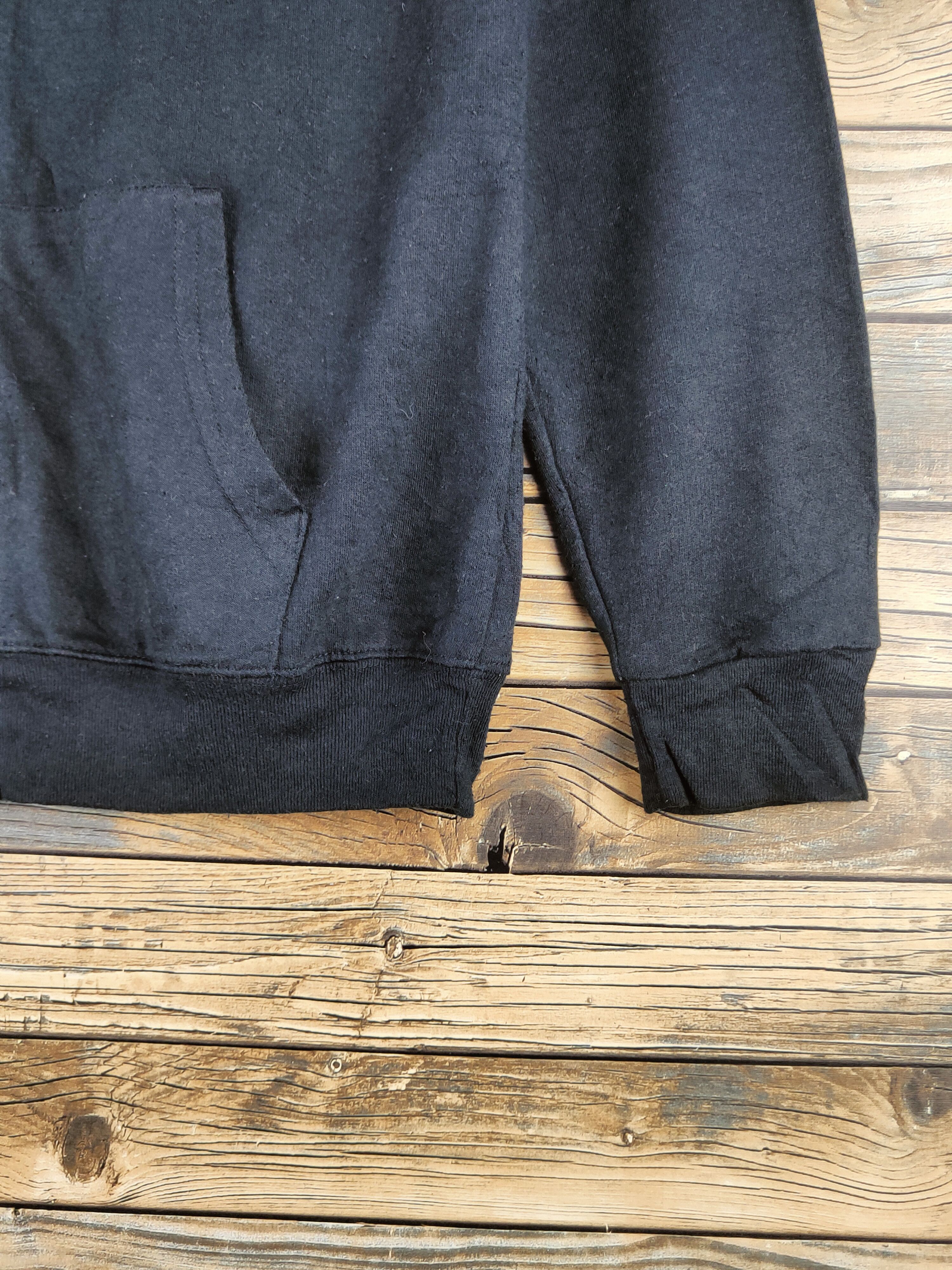 Japanese Brand Vintage Faded Mafimum Black Hoodie Sweaters Size L / US 10 / IT 46 - 8 Thumbnail