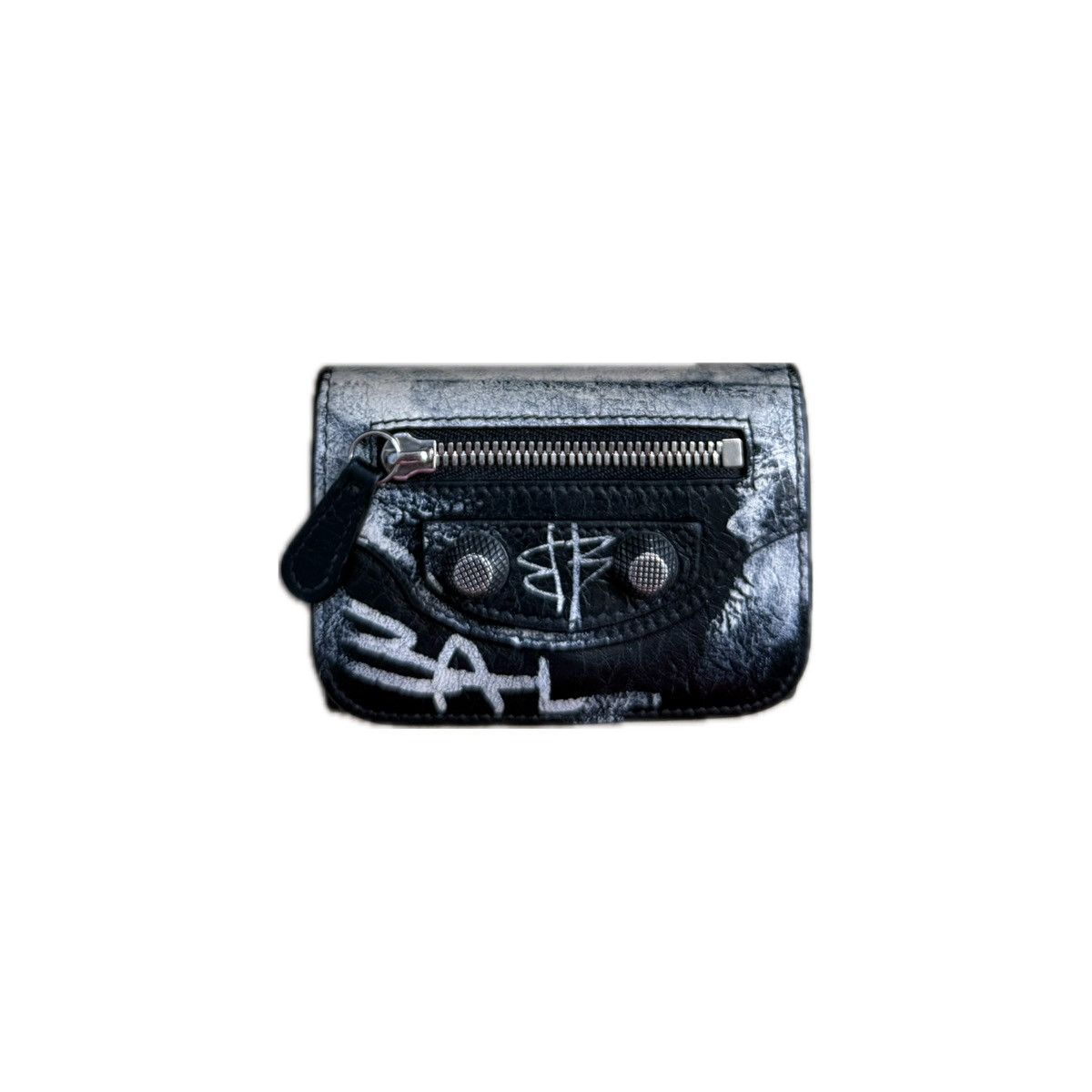 Balenciaga BALENCIAGA TRIFOLD GRAFFITI WALLET Size ONE SIZE - 2 Thumbnail