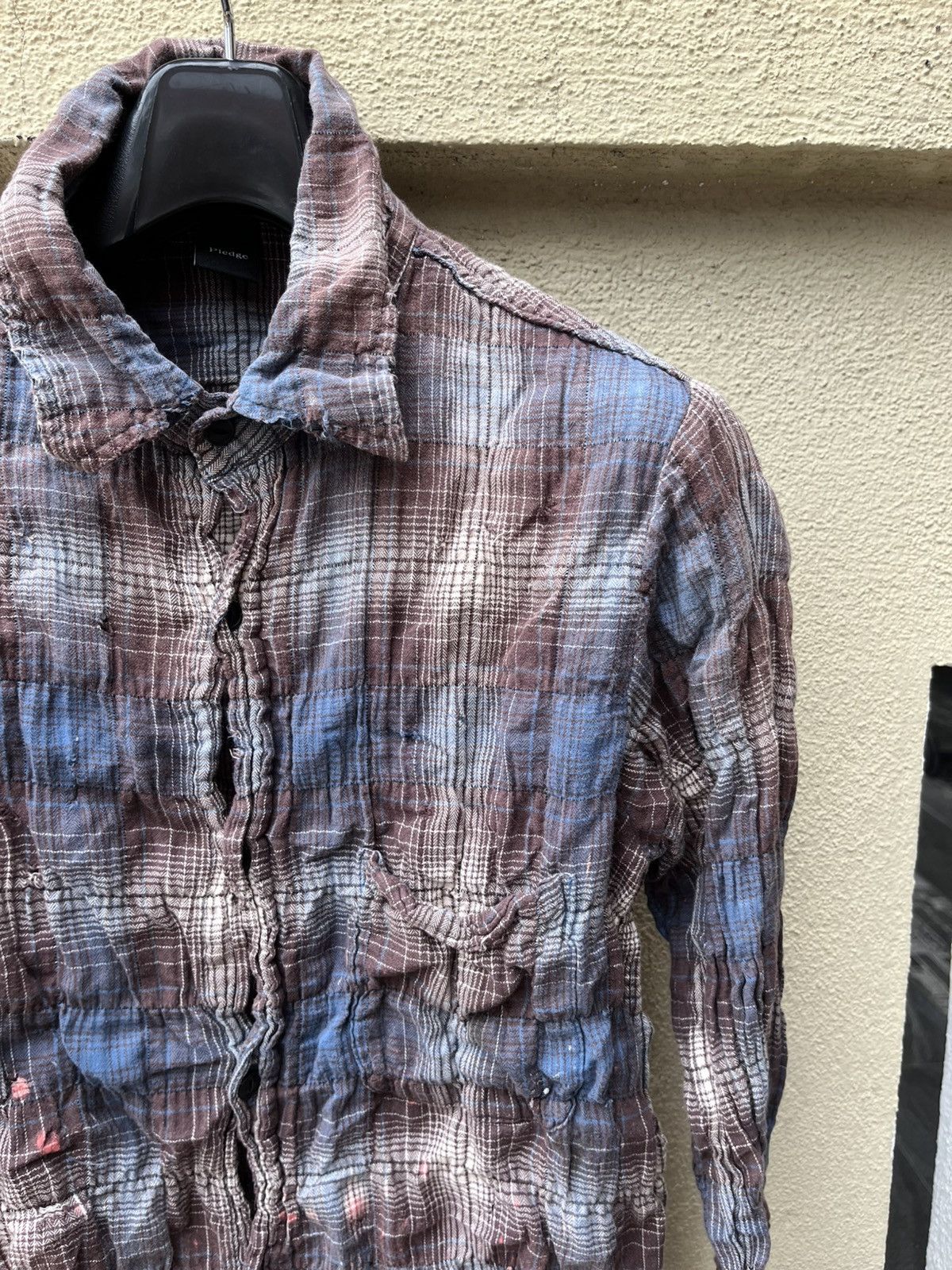 Pledge Distressed flannel button down by pledge Size US M / EU 48-50 / 2 - 11 Thumbnail