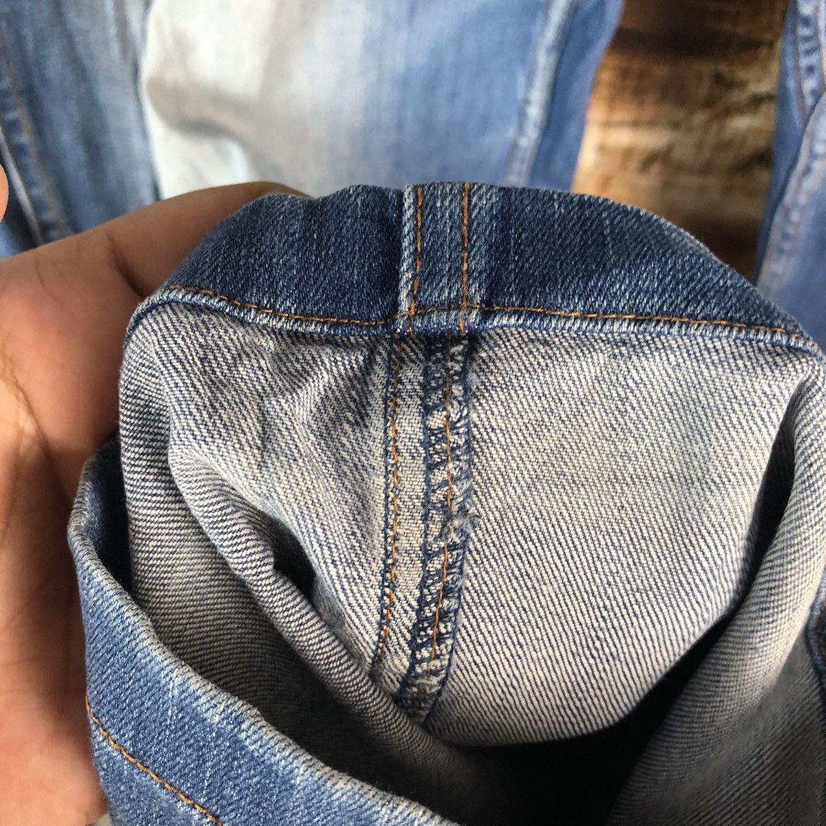 Gramicci Gramicci Blue ripped distressed Denim Pants #A2135 Size US 31 - 10 Thumbnail