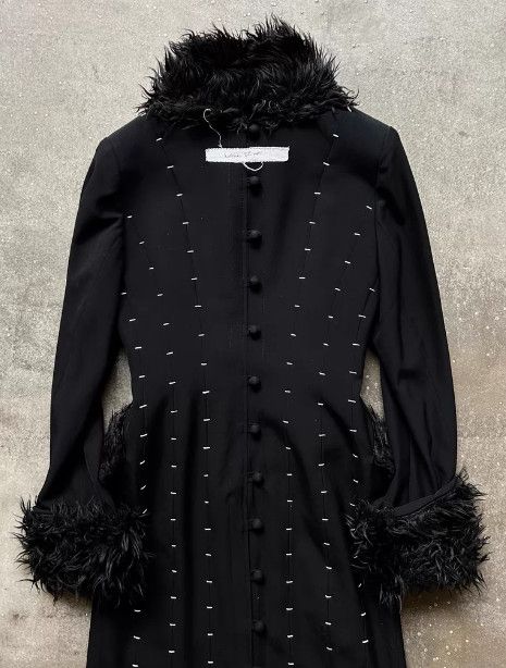 Other Alice Auaa Dark Gothic Wool Coat Size L / US 10 / IT 46 - 4 Thumbnail