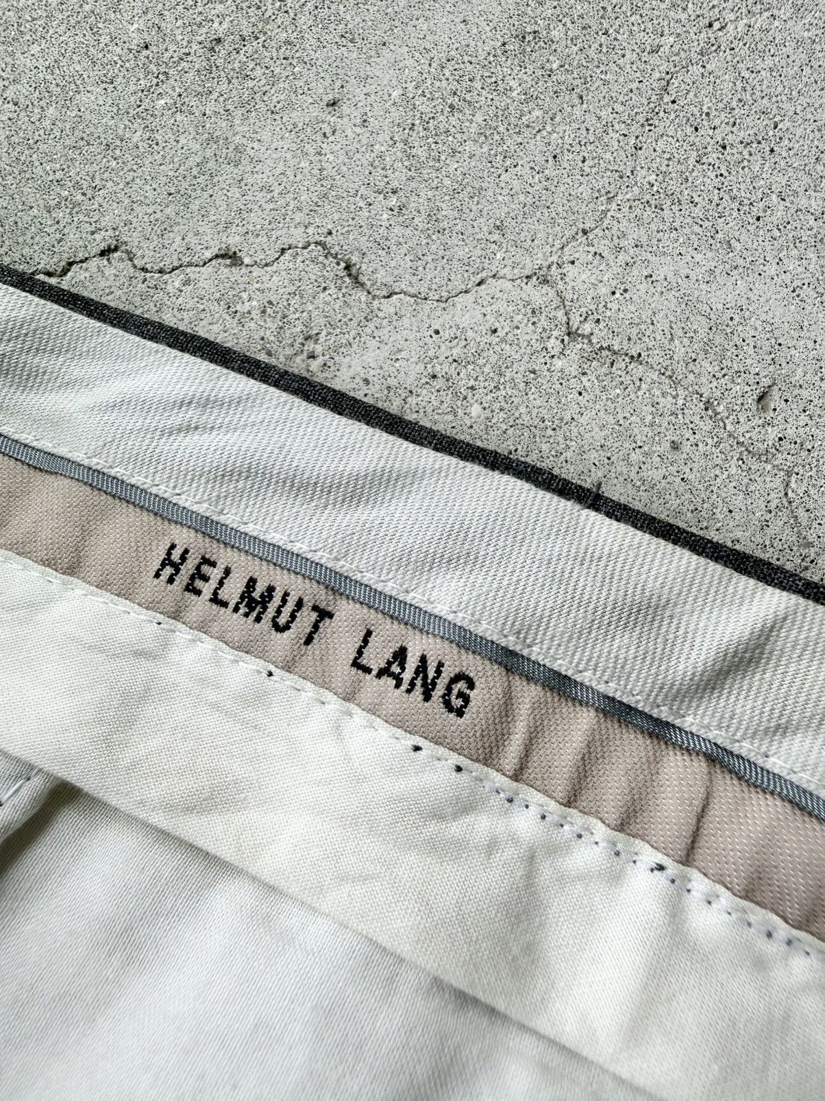 Helmut Lang 90s HELMUT LANG Archive Dark Gray Wool Slacks Size US 27 - 11 Thumbnail