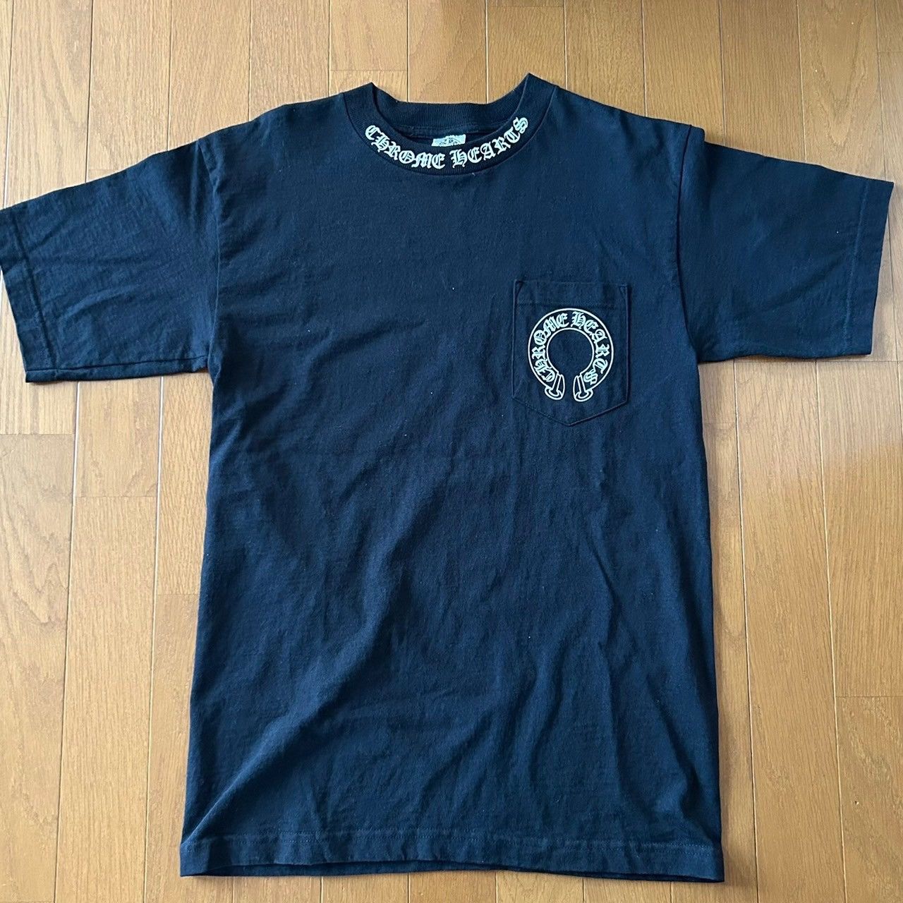 Chrome Hearts Vintage Chrome Hearts Neck Logo Floral Cross T-Shirt 