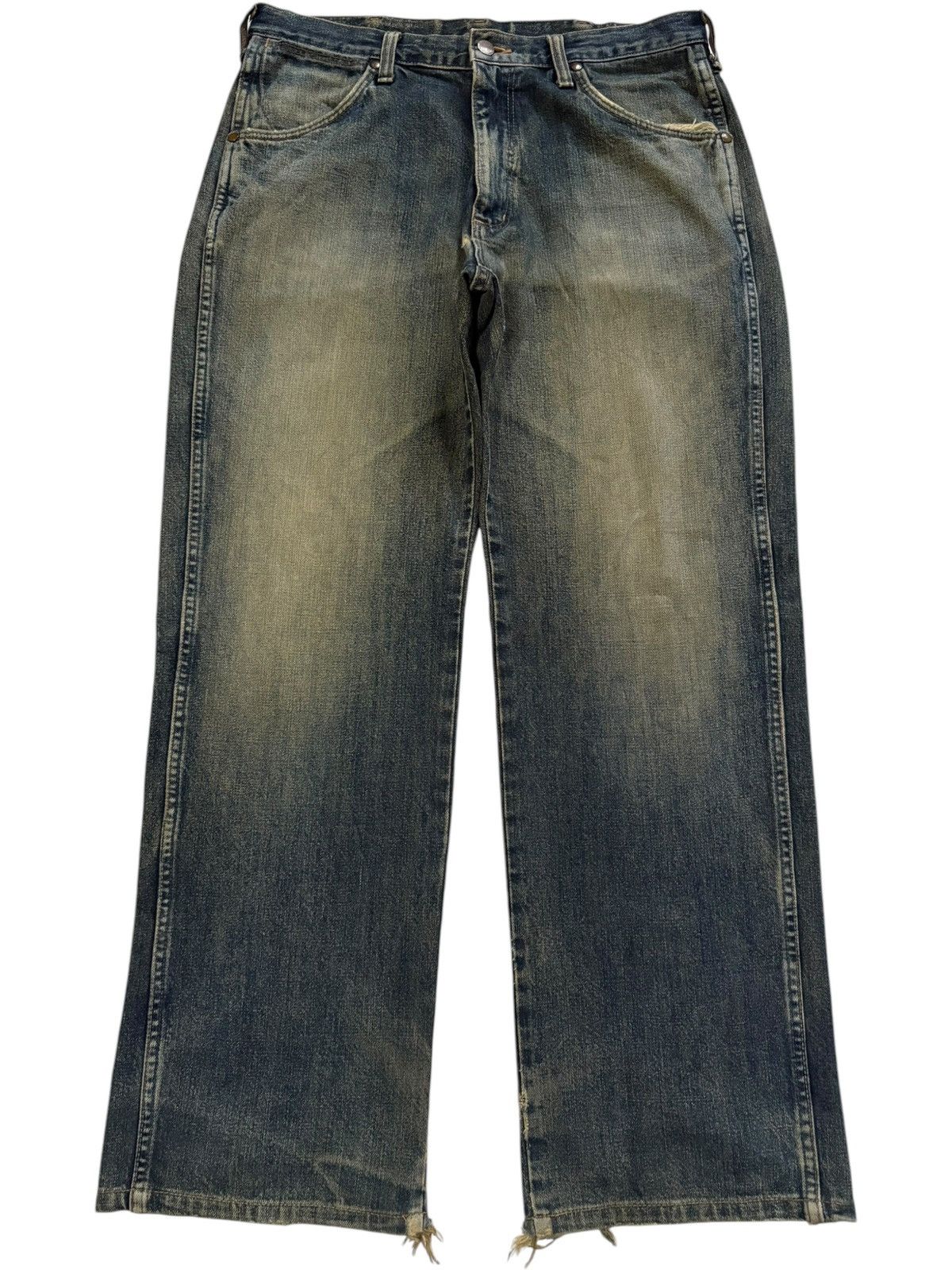 Vintage Japanese Wrangler Mud Wash Distressed Baggy Jeans