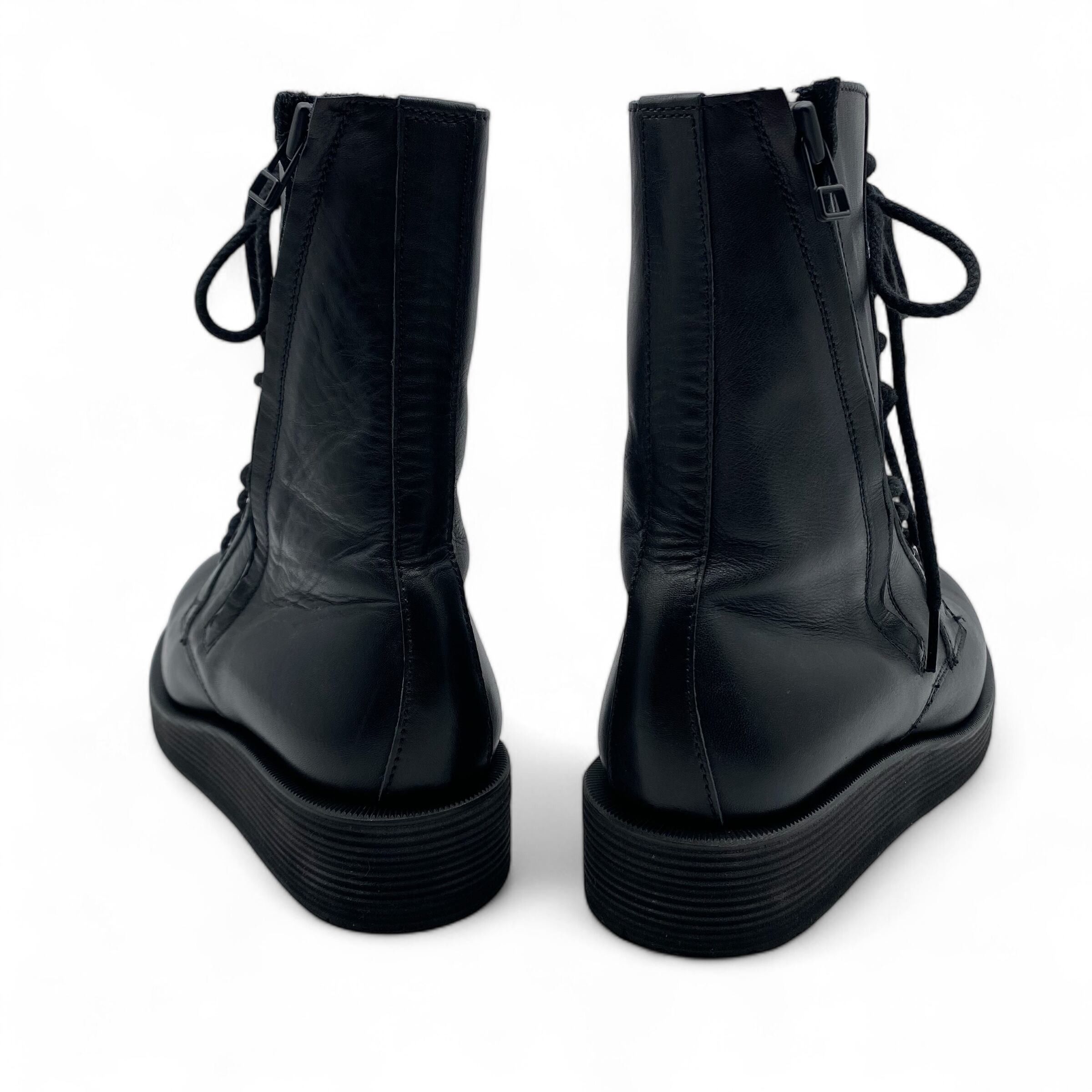 Yohji Yamamoto Yohji Yamamoto Leather Biker Boots US6.0 Size US 6 / IT 36 - 2 Thumbnail