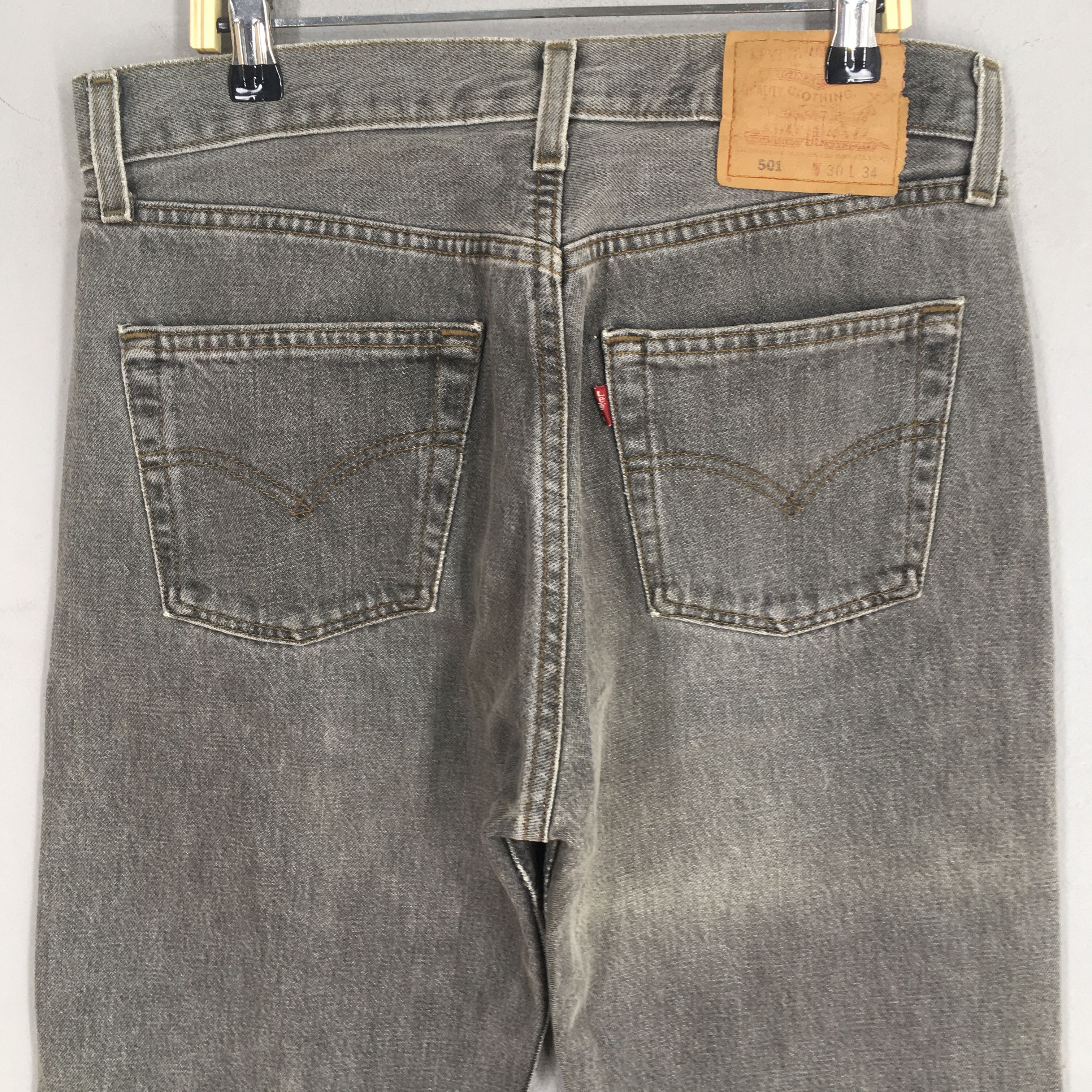 Levi's Size 30x31 Vintage 90s Levi's 501 Faded Black Jeans S1938 Size US 30 / EU 46 - 10 Thumbnail