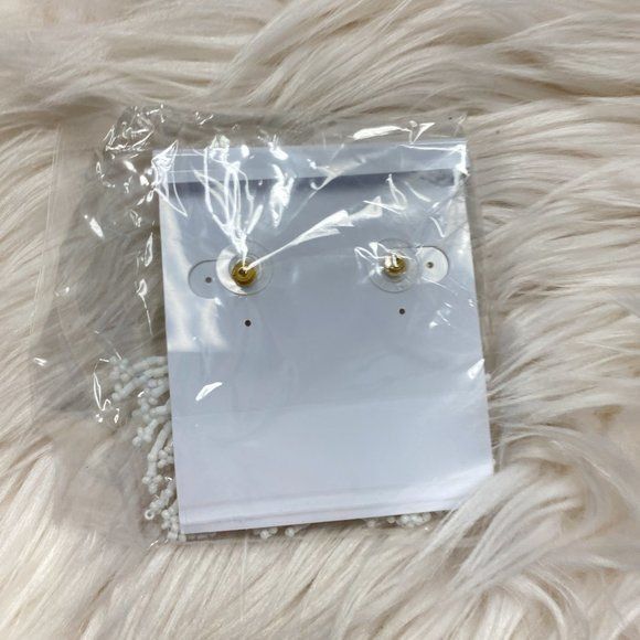 Other Panacea White Beaded Tassel Earrings Size ONE SIZE - 3 Thumbnail