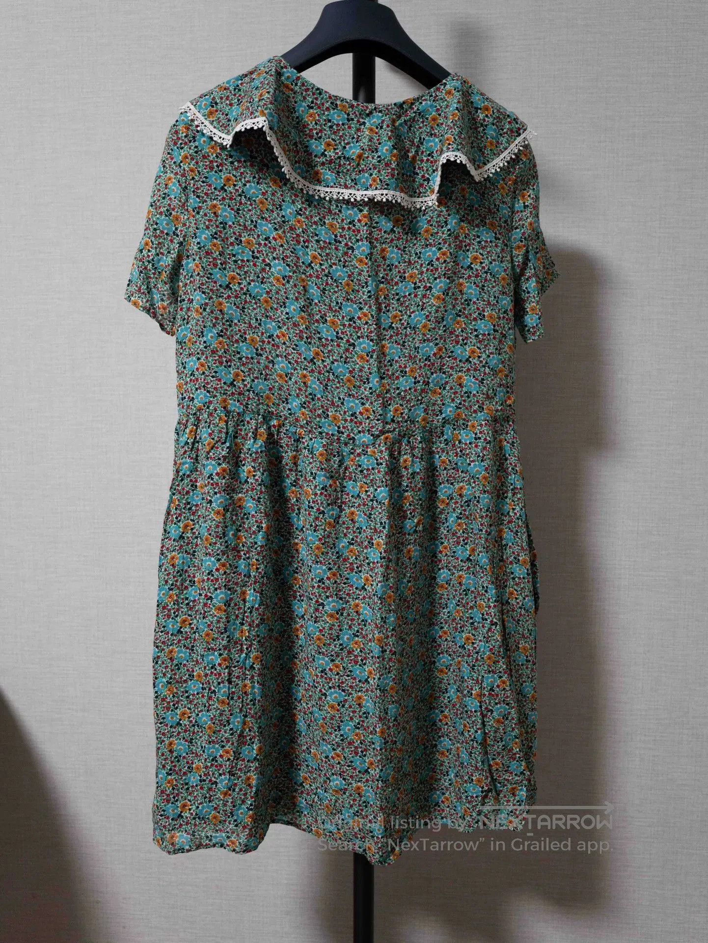 Saint Laurent Paris Saint Laurent Floral Print Dress with Bow. Size XS / US 0-2 / IT 36-38 - 2 Thumbnail