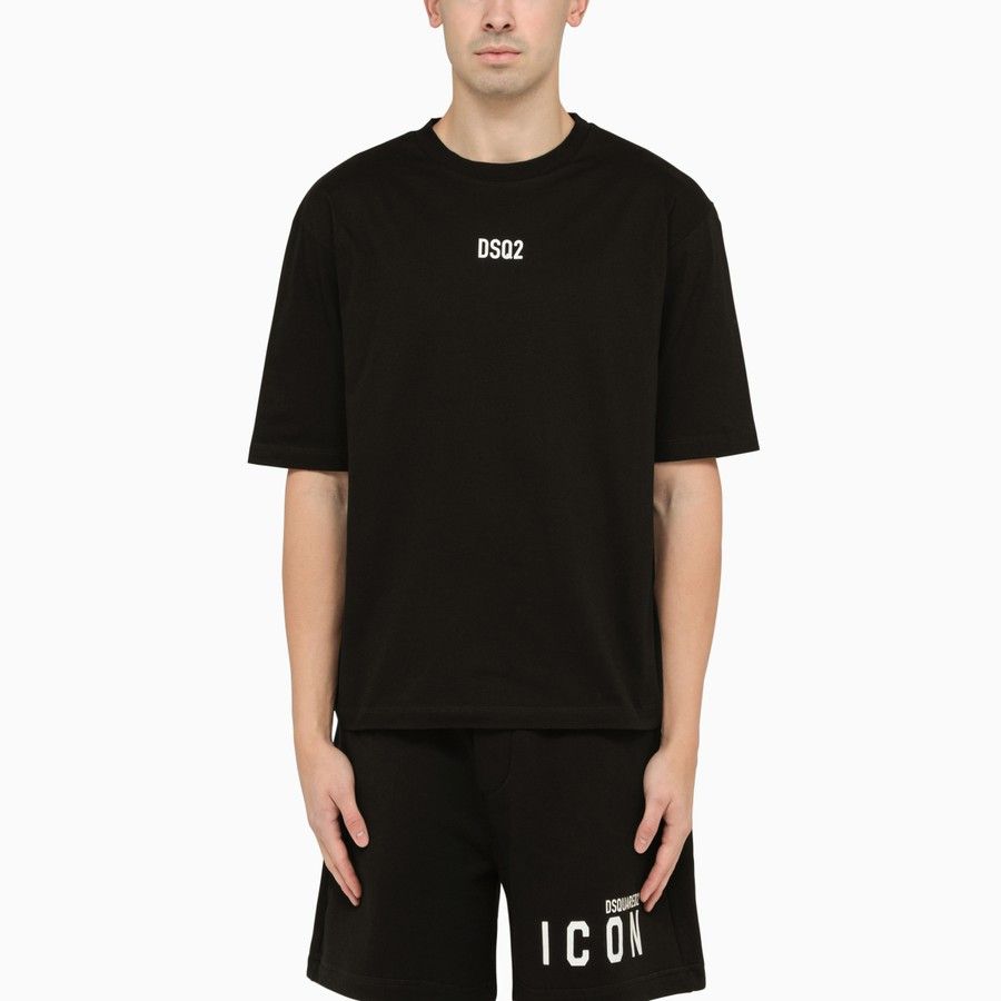 image of Dsquared2 O1D2Blof0324 T-Shirt In Black, Men's (Size XL)