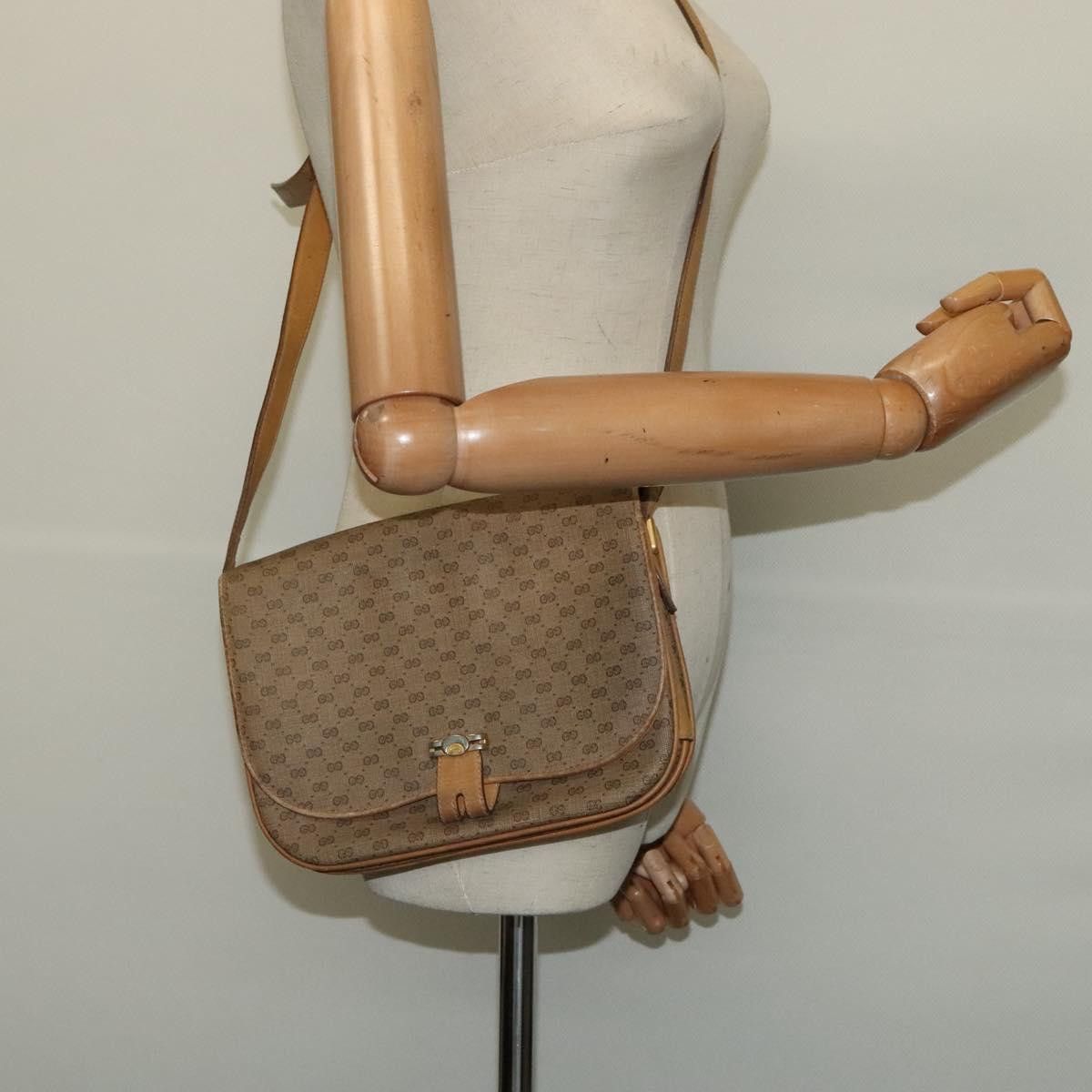 Gucci GUCCI Micro GG Supreme Shoulder Bag Pvc Beige Gold 001 406 Size ONE SIZE - 24 Thumbnail