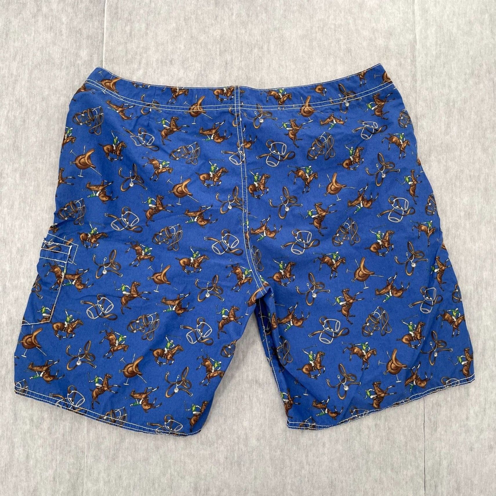 Polo Ralph Lauren Vintage Polo Ralph Lauren Swim Shorts All Over Print Blue Men 38 Beach Logo Water Polo Size US M / EU 48-50 / 2 - 2 Thumbnail