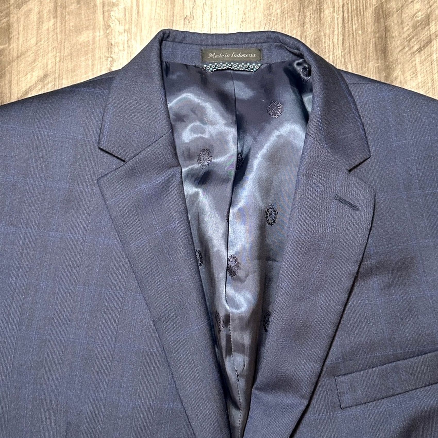 Ralph Lauren Lauren Ralph Lauren Black Label Blazer Navy Windowpane Plaid 46R Men Medium? Size 46R - 5 Thumbnail