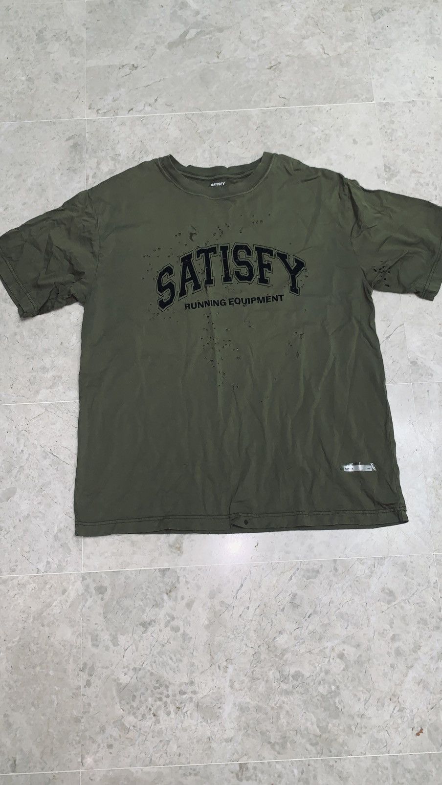 Satisfy Satisfy mothtec collegiate font tee Size US XL / EU 56 / 4 - 1 Thumbnail