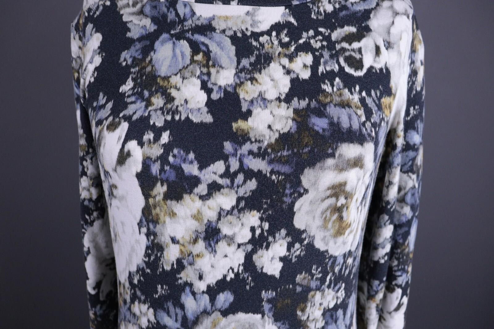 Designer Elise Gug Multicolor Floral Long Sleeve Sheath Dress Size 38 Size M / US 6-8 / IT 42-44 - 4 Thumbnail
