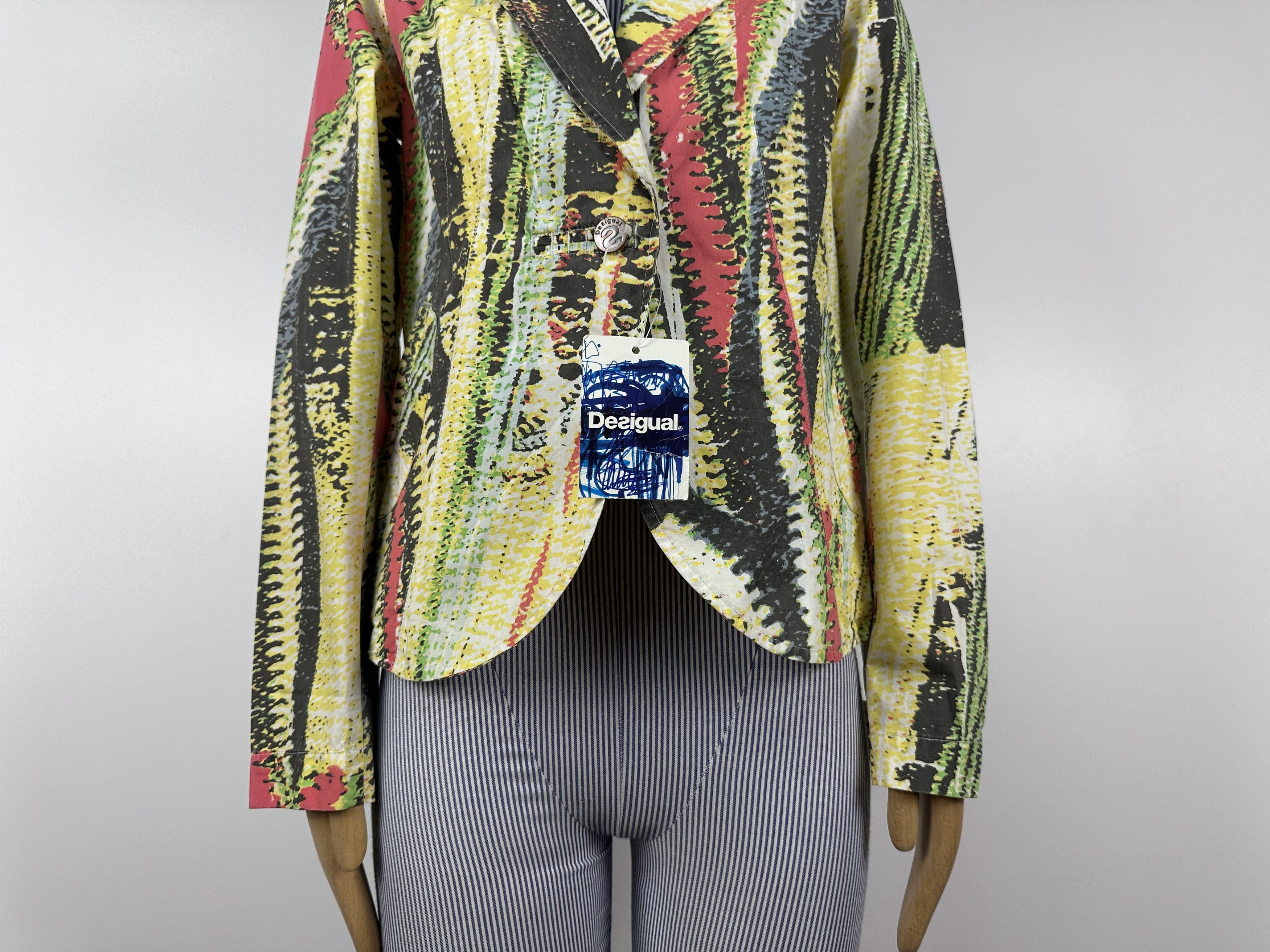 Desigual NWT DESIGUAL Womens Blazer Multicolored Size 36 Size XS / US 0-2 / IT 36-38 - 3 Thumbnail