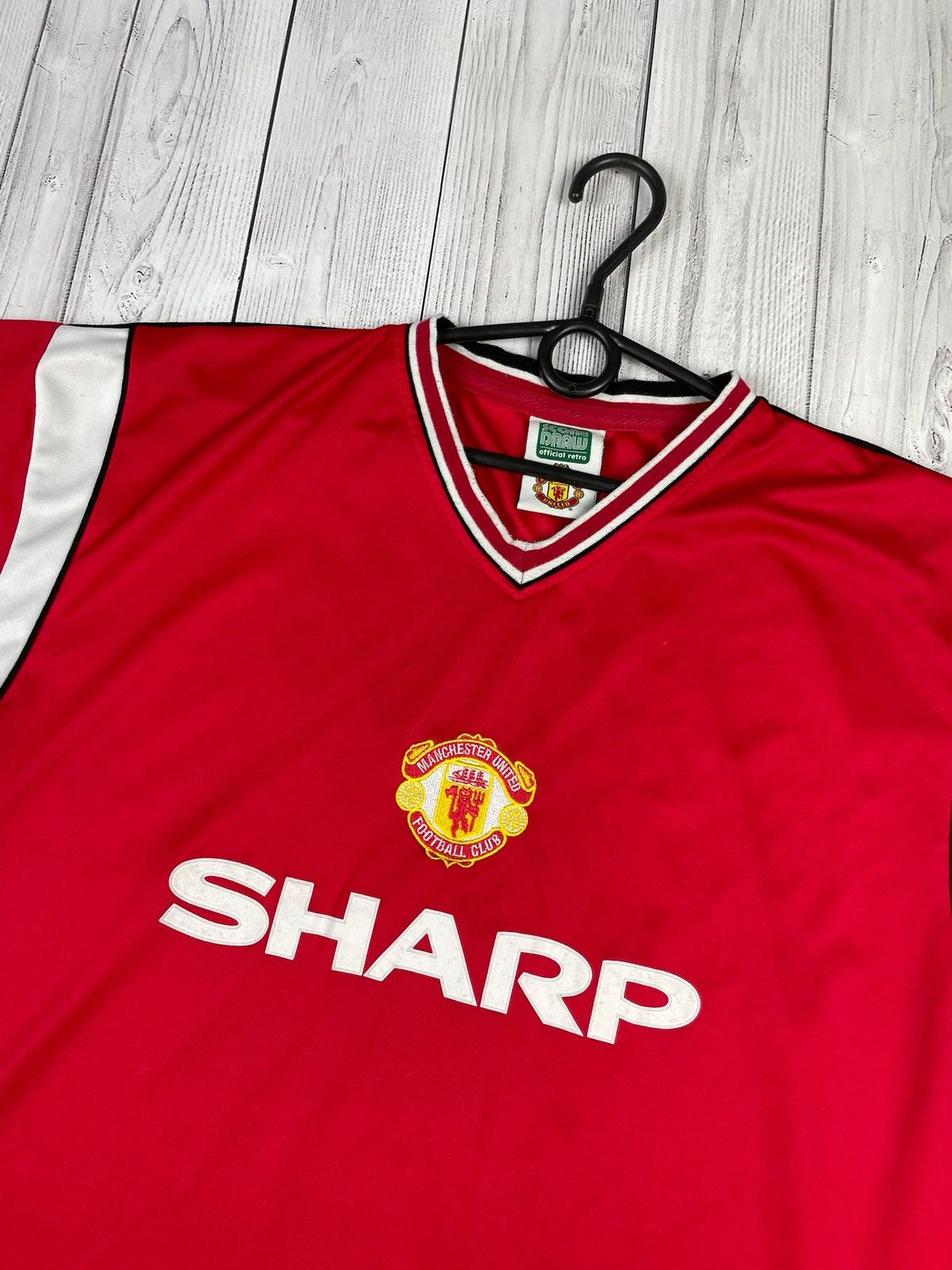 Vintage Vintage retro jersey Manchester United rare logo size L Size US L / EU 52-54 / 3 - 2 Thumbnail