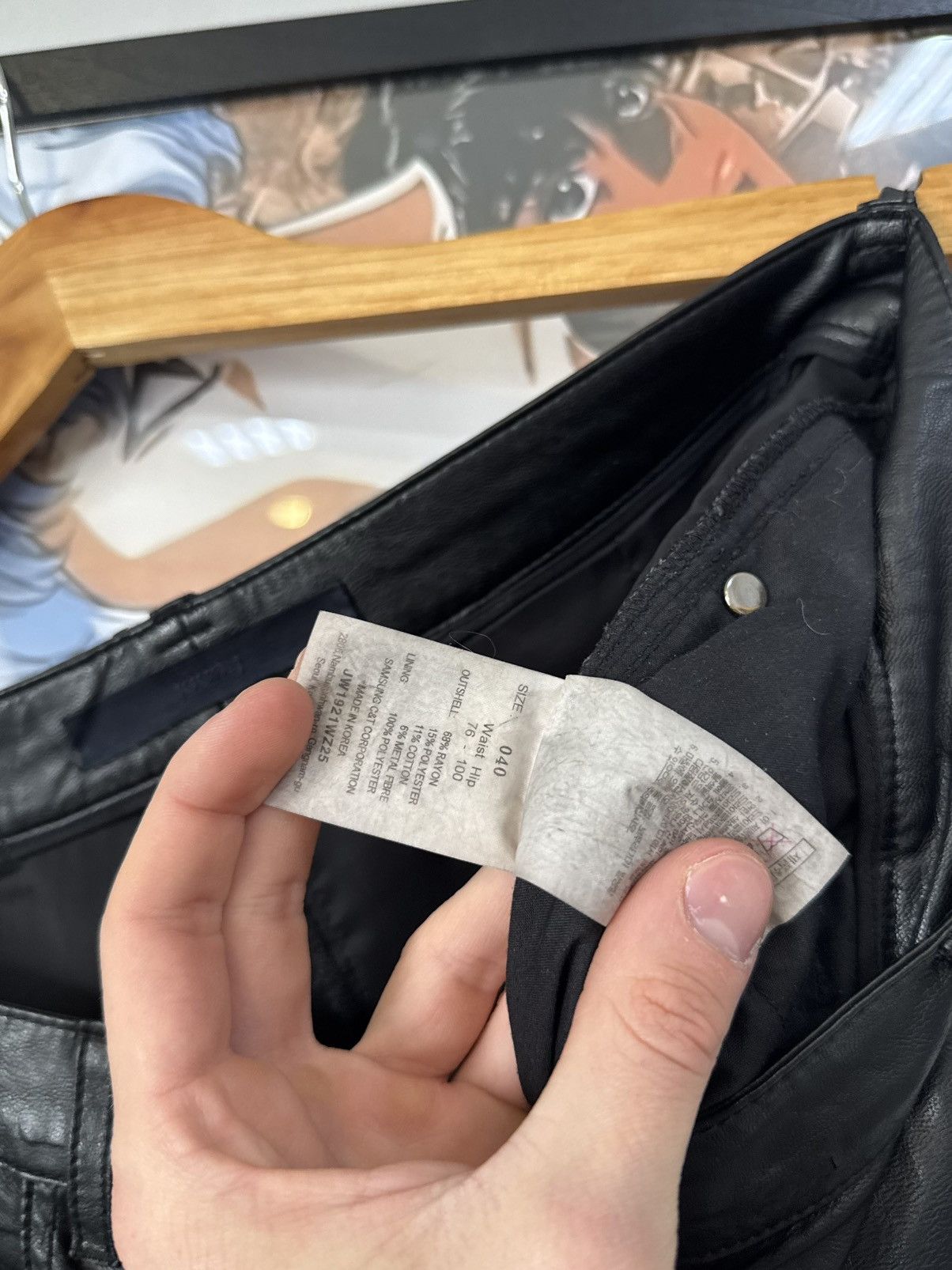 Juun.J Very crazy Juun.J Pants Leather Jeans Size US 28 / EU 44 - 12 Thumbnail