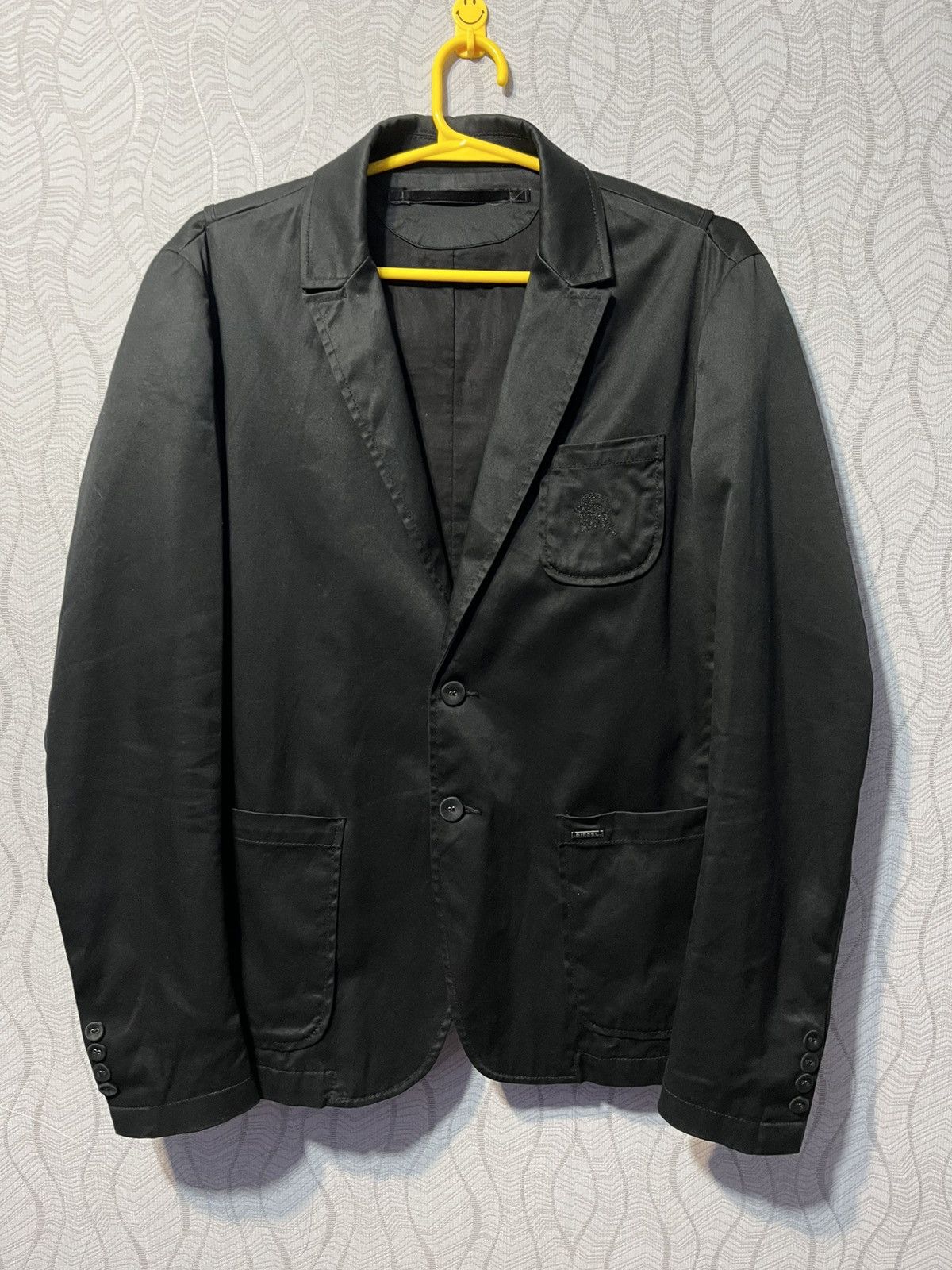 Diesel × Vintage Diesel Vintage Black Y2K Casual Cotton Blazer Jacket Size 42L - 1 Thumbnail