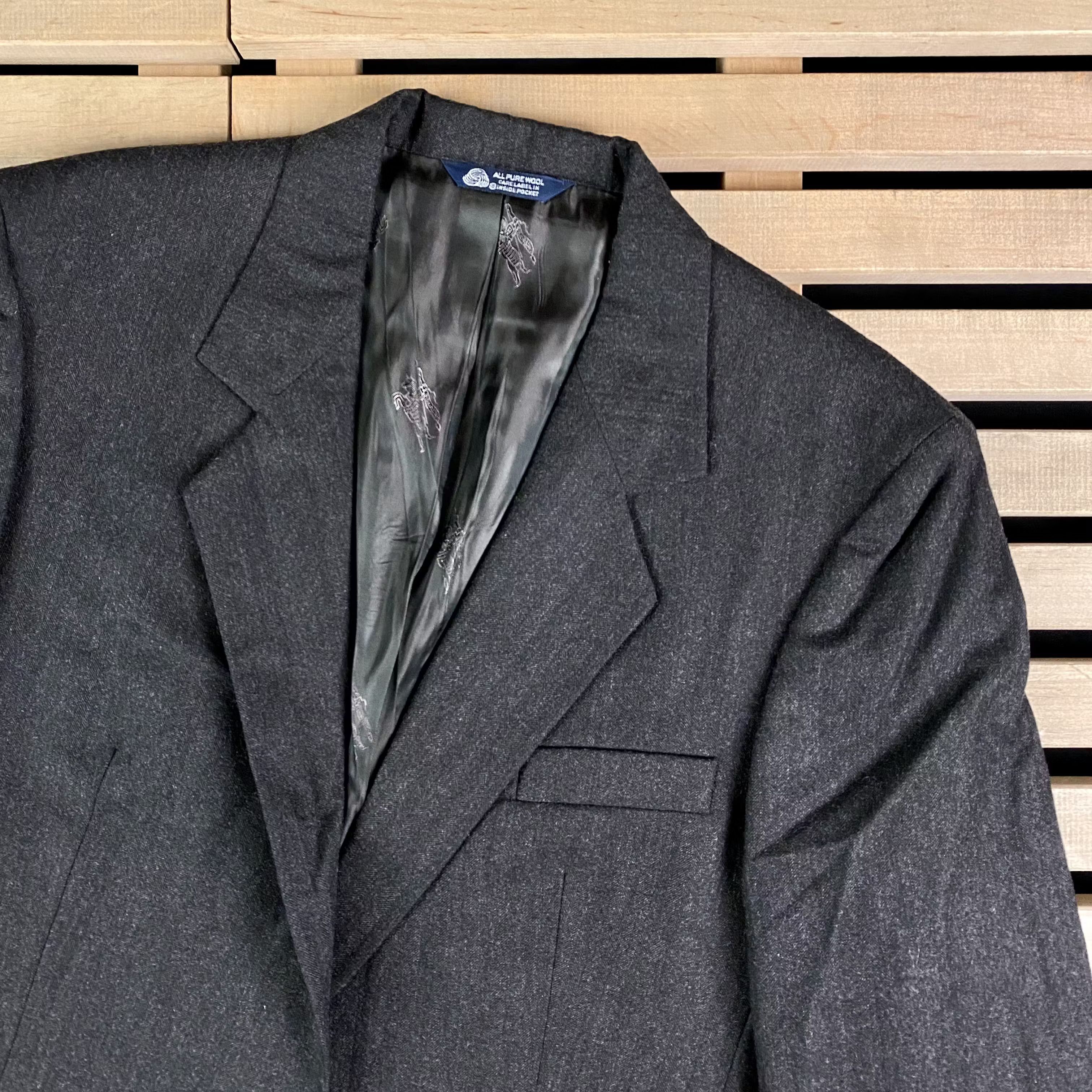 Burberry × Vintage Men’s Blazer Jacket Burberry’s Vintage Size M One Button Size 44R - 2 Thumbnail